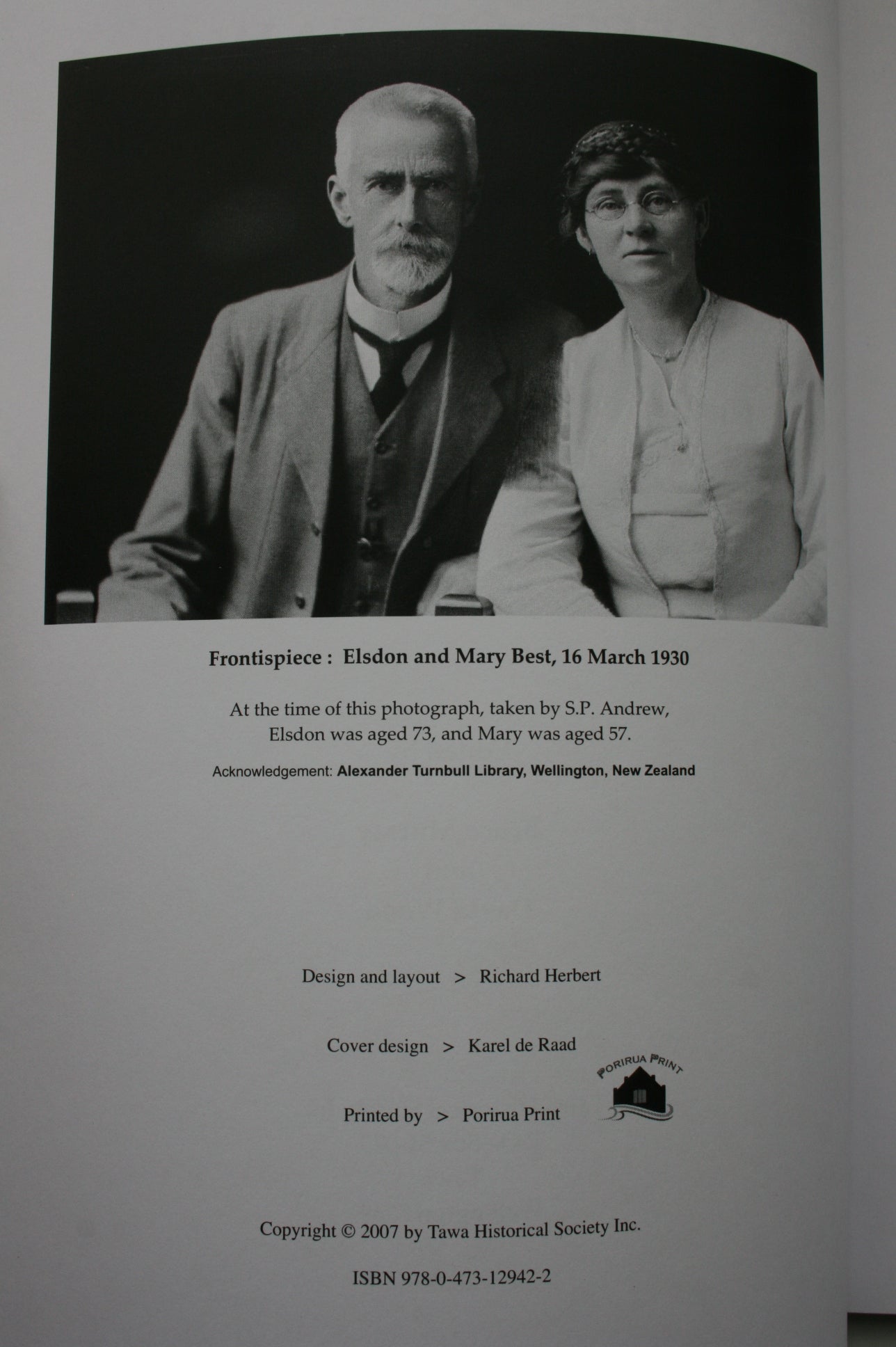 Best of Tawa : Porirua, and they who settled it : first published in the Canterbury times, 11 March 1914 to 1 July 1914 by Elsdon Best