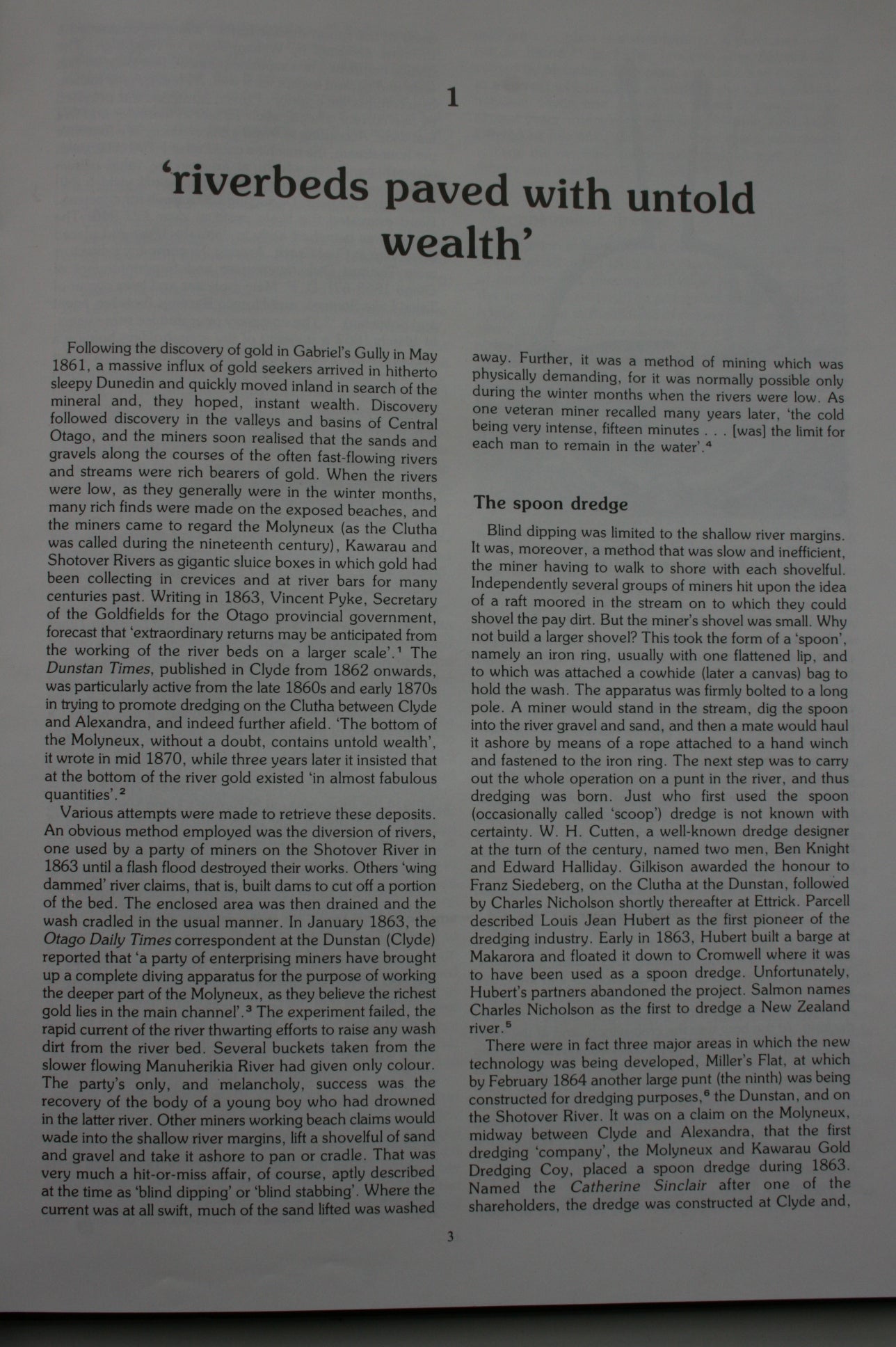 The Speculator's Dream: Gold Dredging in Southern New Zealand