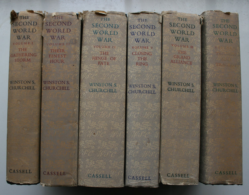 The Second World War Volumes 1 - 6. by Winston S. Churchill. ALL ARE FIRST BRITISH EDITIONS.