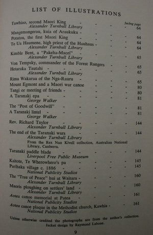 Maori Life in Old Taranaki by John Houston. 1965, First Edition. VERY SCARCE.