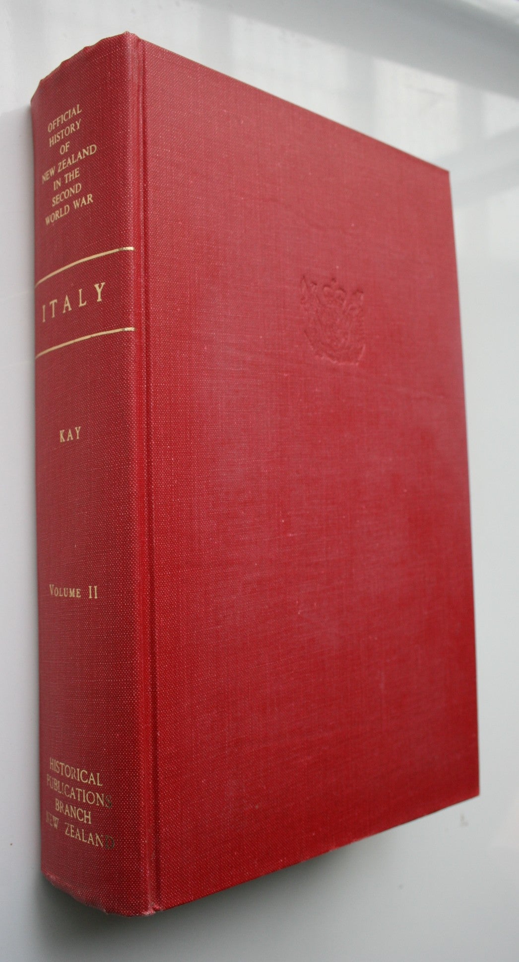 Italy Volume II. From Cassino to Trieste: Official History of New Zealand in the Second World War 1939-45. By W E Murphy.