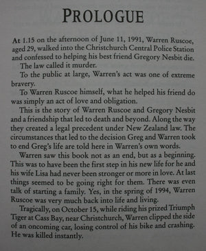 A Long Goodnight the Tragic Story of Mates Warren Ruscoe & Greg Nesbit By Warren Ruscoe, Grant Shanks