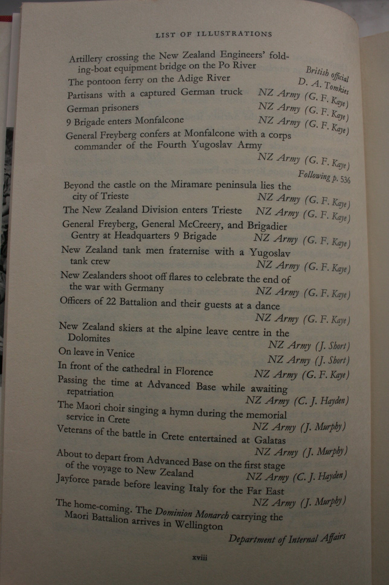 Italy Volume II. From Cassino to Trieste: Official History of New Zealand in the Second World War 1939-45. By W E Murphy.