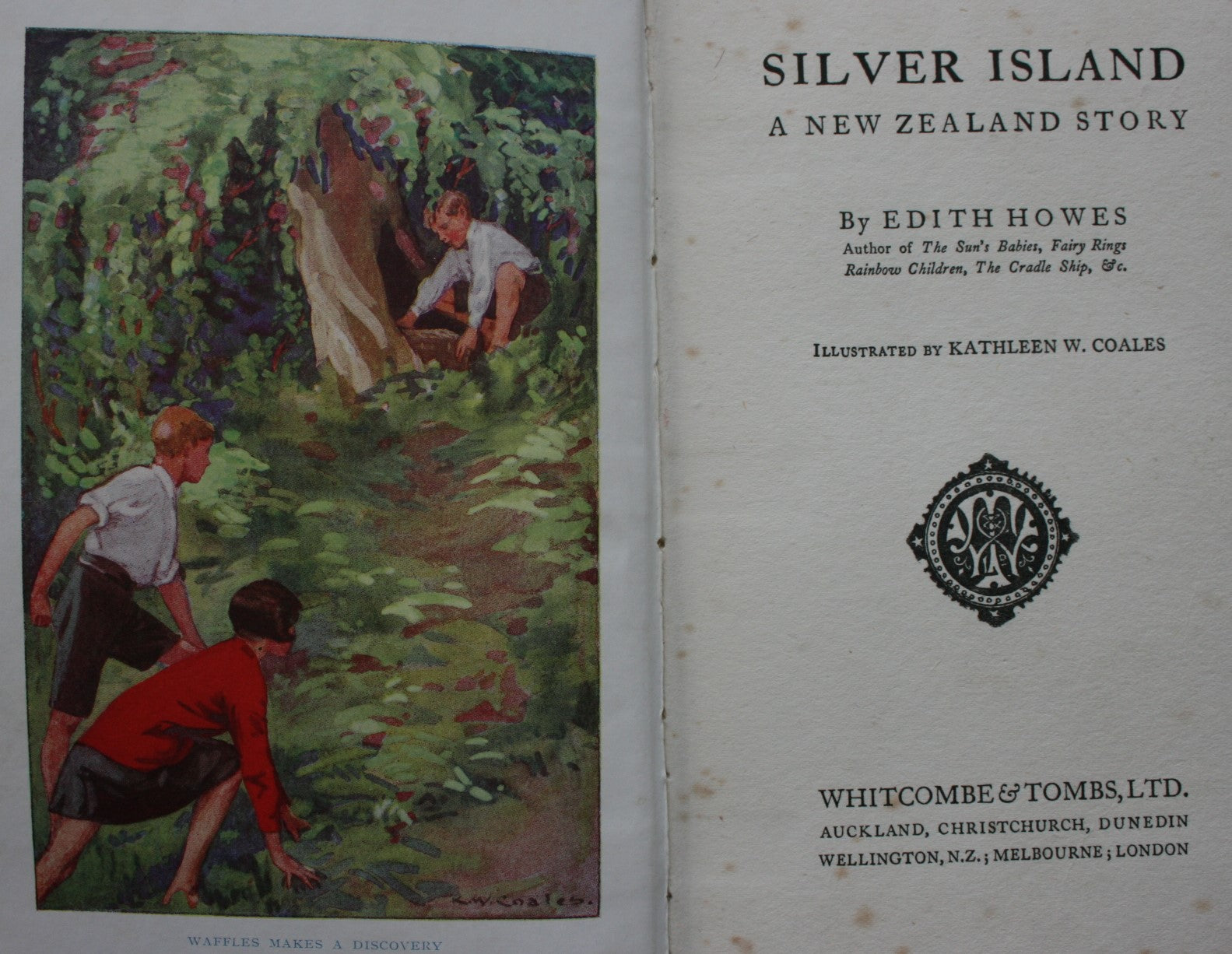 Silver island by Edith Howes. 1928, First Edition.