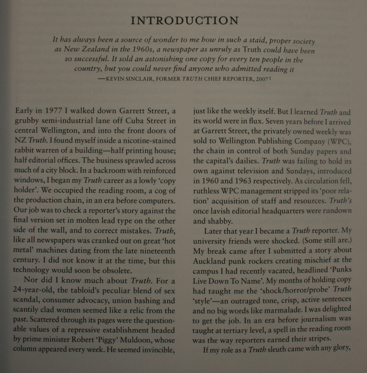 Truth The Rise and Fall of the People's Paper By Redmer Yska.