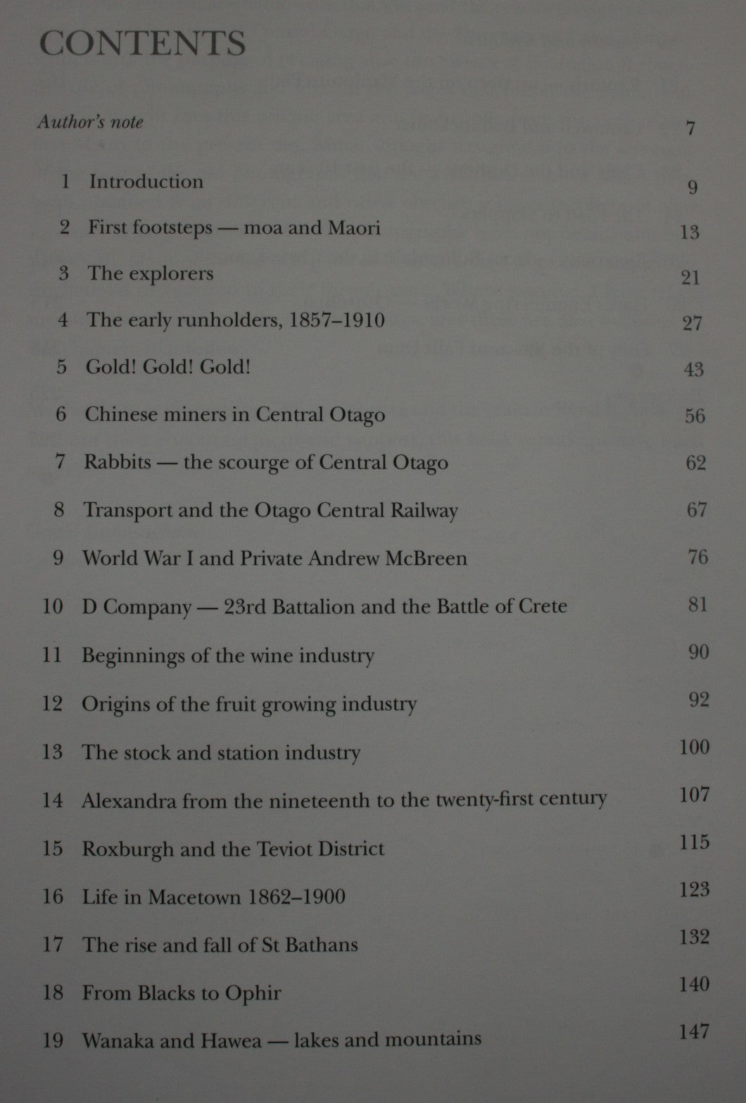 Illustrated History of Central Otago and the Queenstown Lakes District By Gerald Cunningham.
