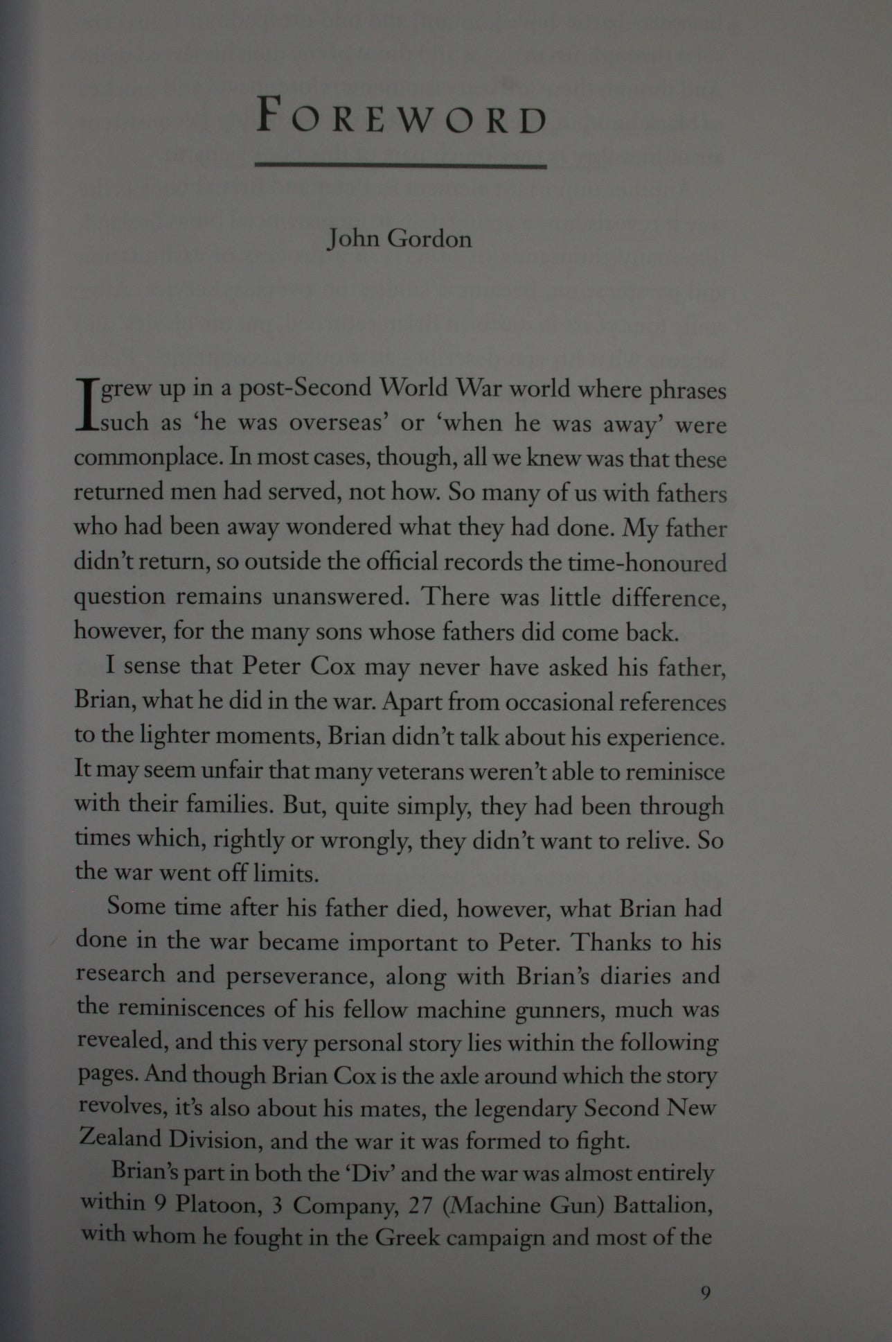 Good Luck to All the Lads the Wartime Story of Brian Cox 1939-43 By Peter Cox.