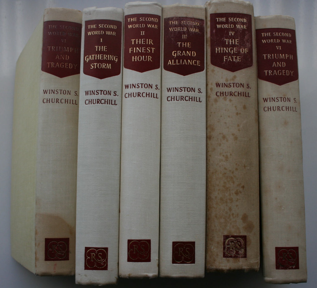 The Second World War. Volumes 1 - 6. by Winston S. Churchill.