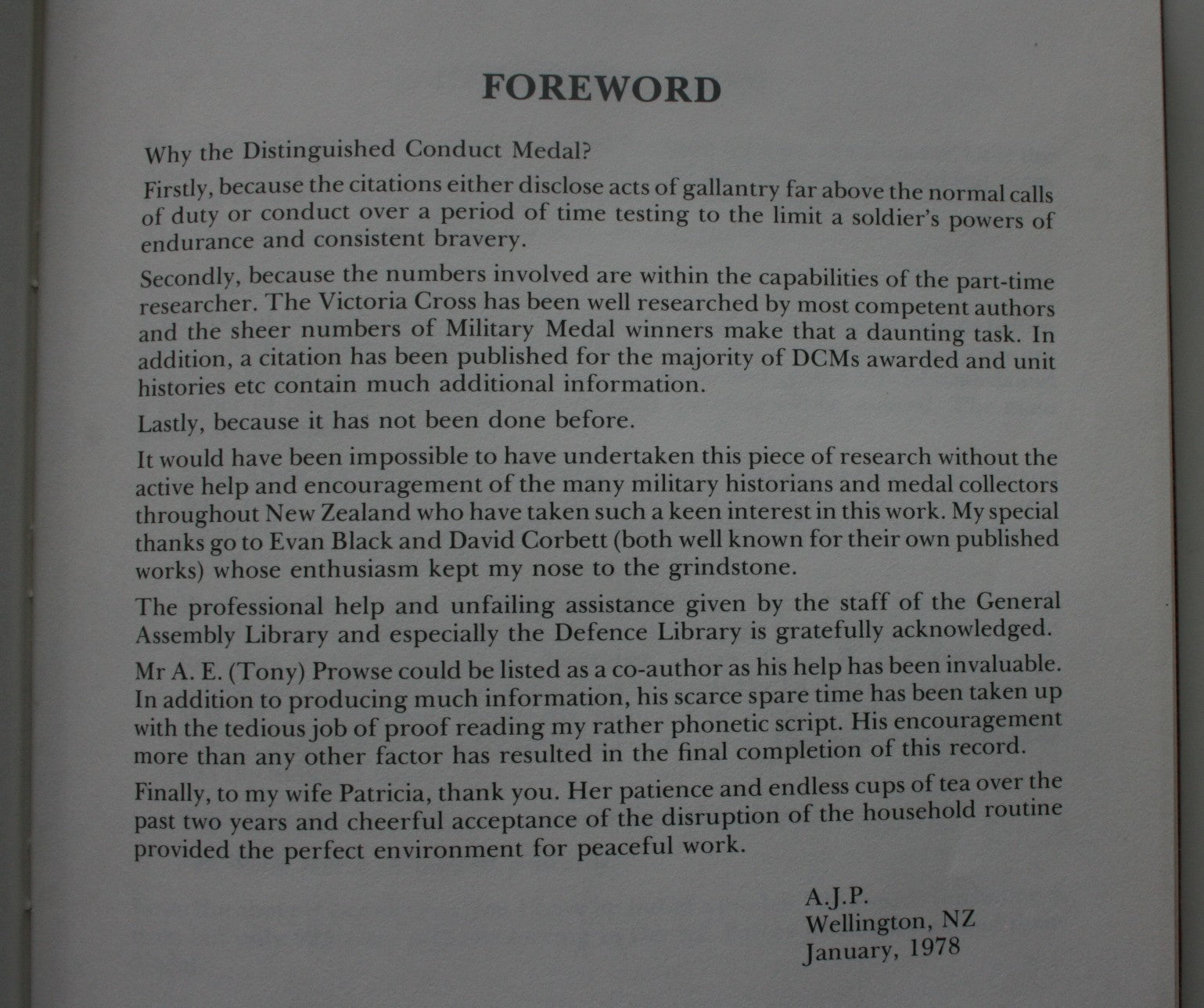 The Complete N.Z. Distinguished Conduct Medal: An Account of the New Zealand Recipients of the Distinguished Conduct Medal. By Alan Polaschek.