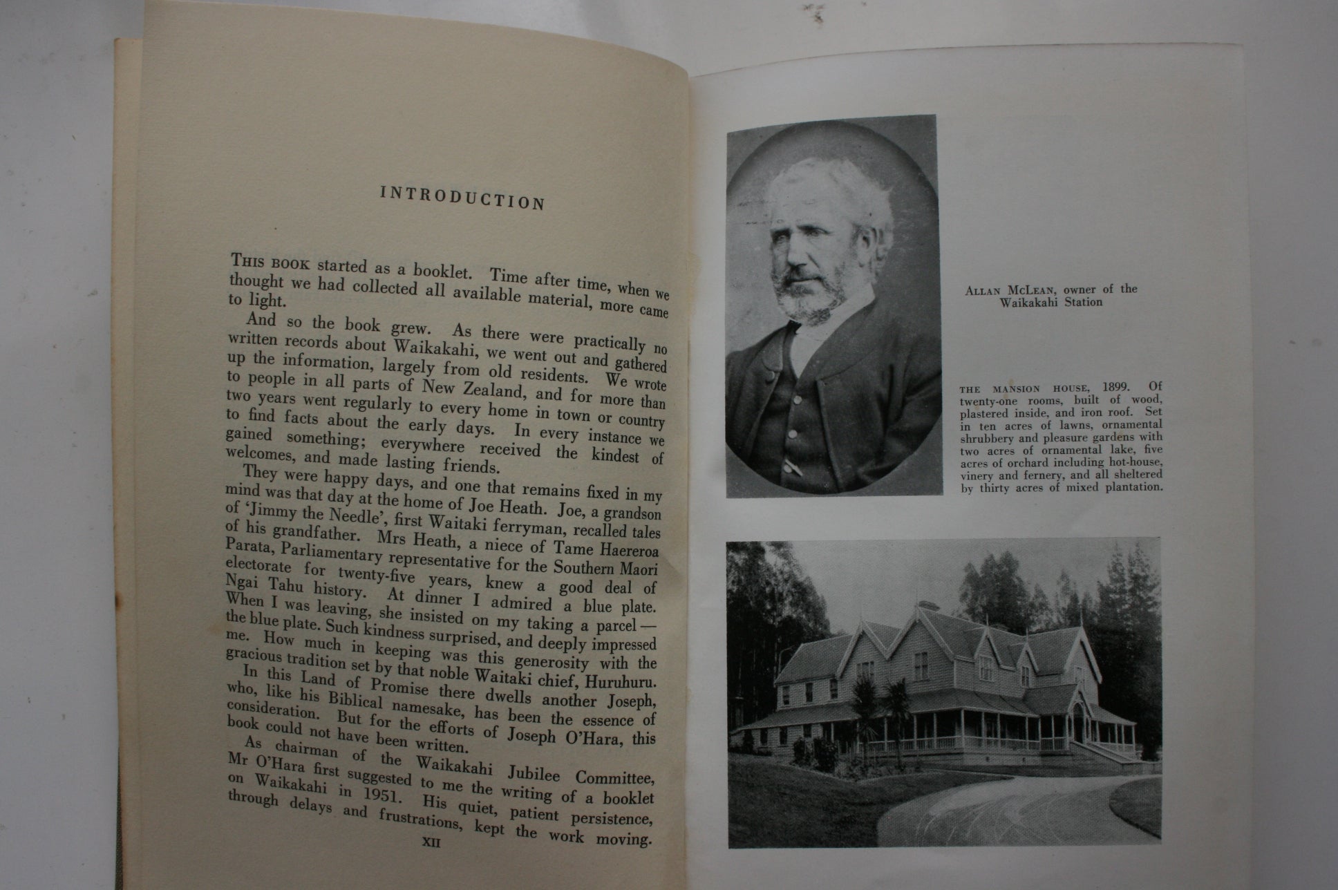 Land of Promise: The Story of Waikakahi by William Vance. SIGNED BY AUTHOR.