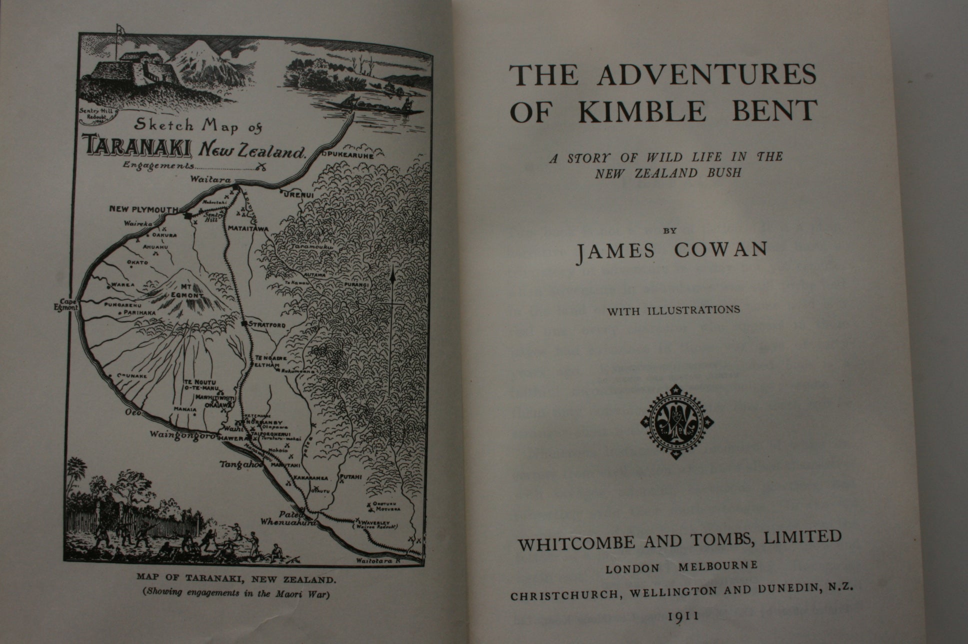 The Adventures of Kimble Bent: A Story of Wild Life in the New Zealand Bush by James Cowan.