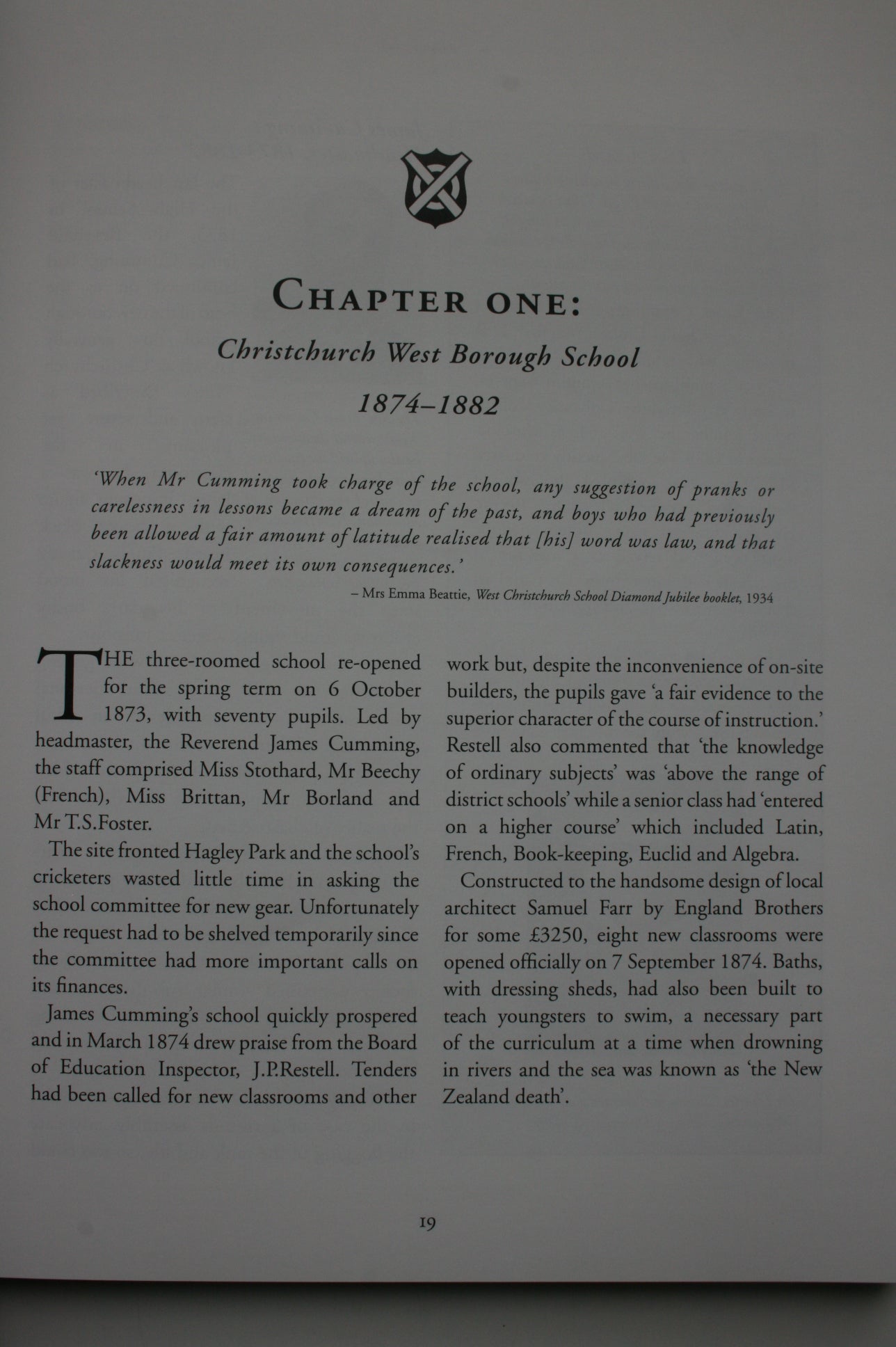 West! 1858-1966 A Social history of Christchurch West High School and its predecessors by Colin Amodeo. RARE.
