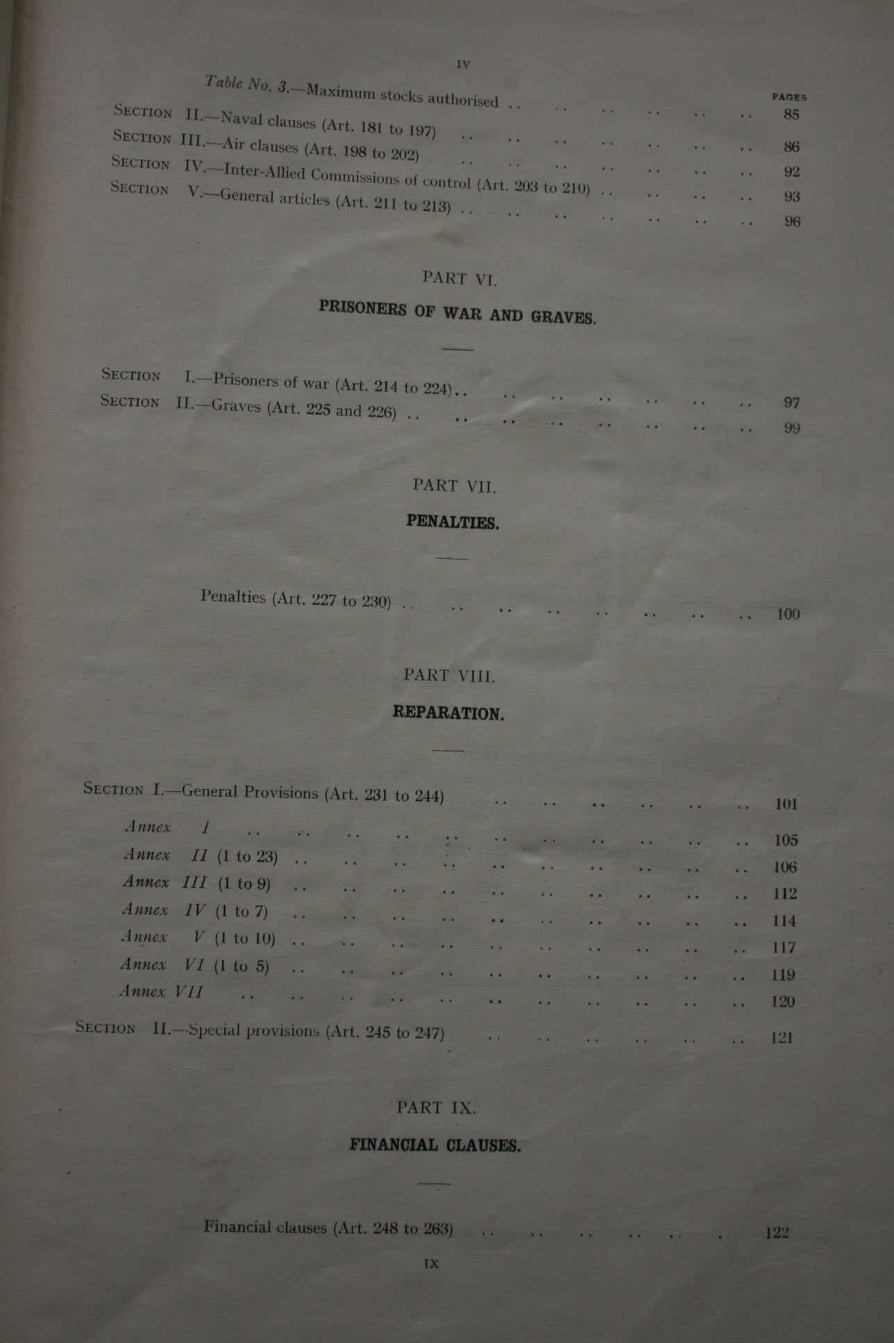 The Treaty Of Peace Between The Allied And Associated Powers And Germany, The Protocol annexed thereto, the Agreement respecting the military occupation of the territories of the Rhine