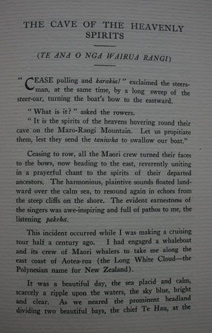 Legends of the Maori and Personal Reminiscences of the East Coast of New Zealand by The Late Colonel Porter.