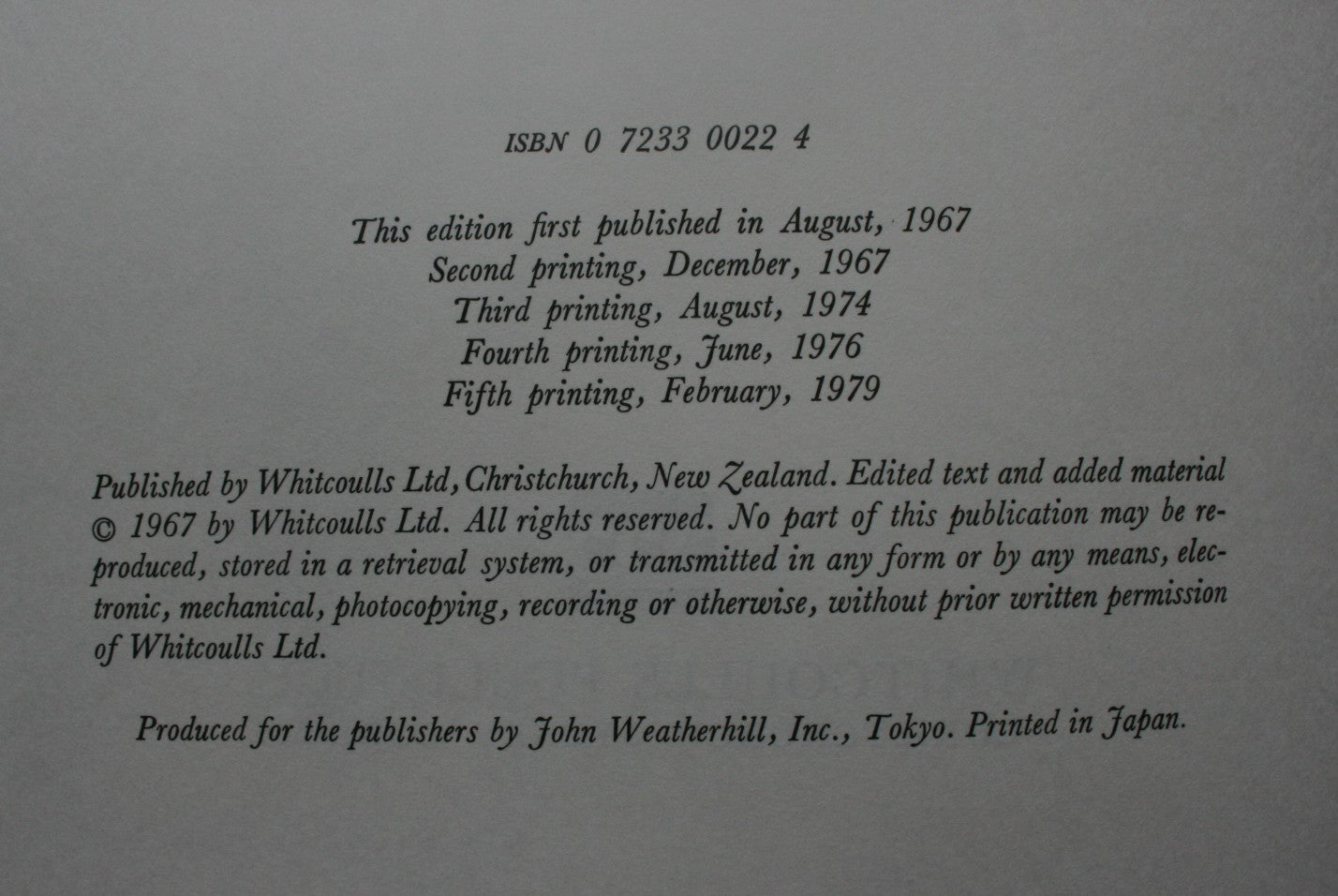Buller's Birds of New Zealand. Edited and brought up to date by E G Turbott.