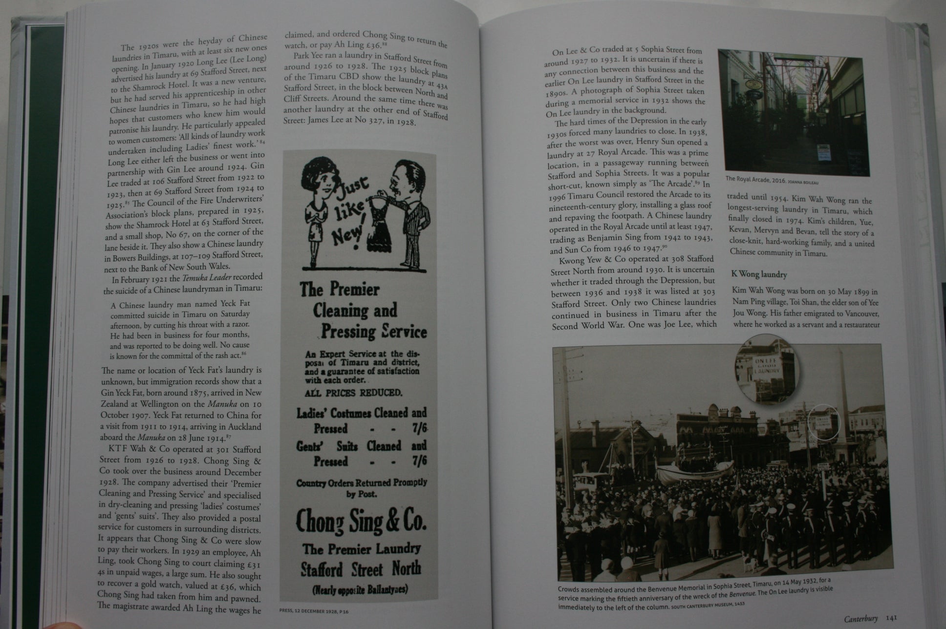 Starch Work Done by Experts: Chinese Laundries in Aotearoa New Zealand by Joanna Boileau. VERY SCARCE.