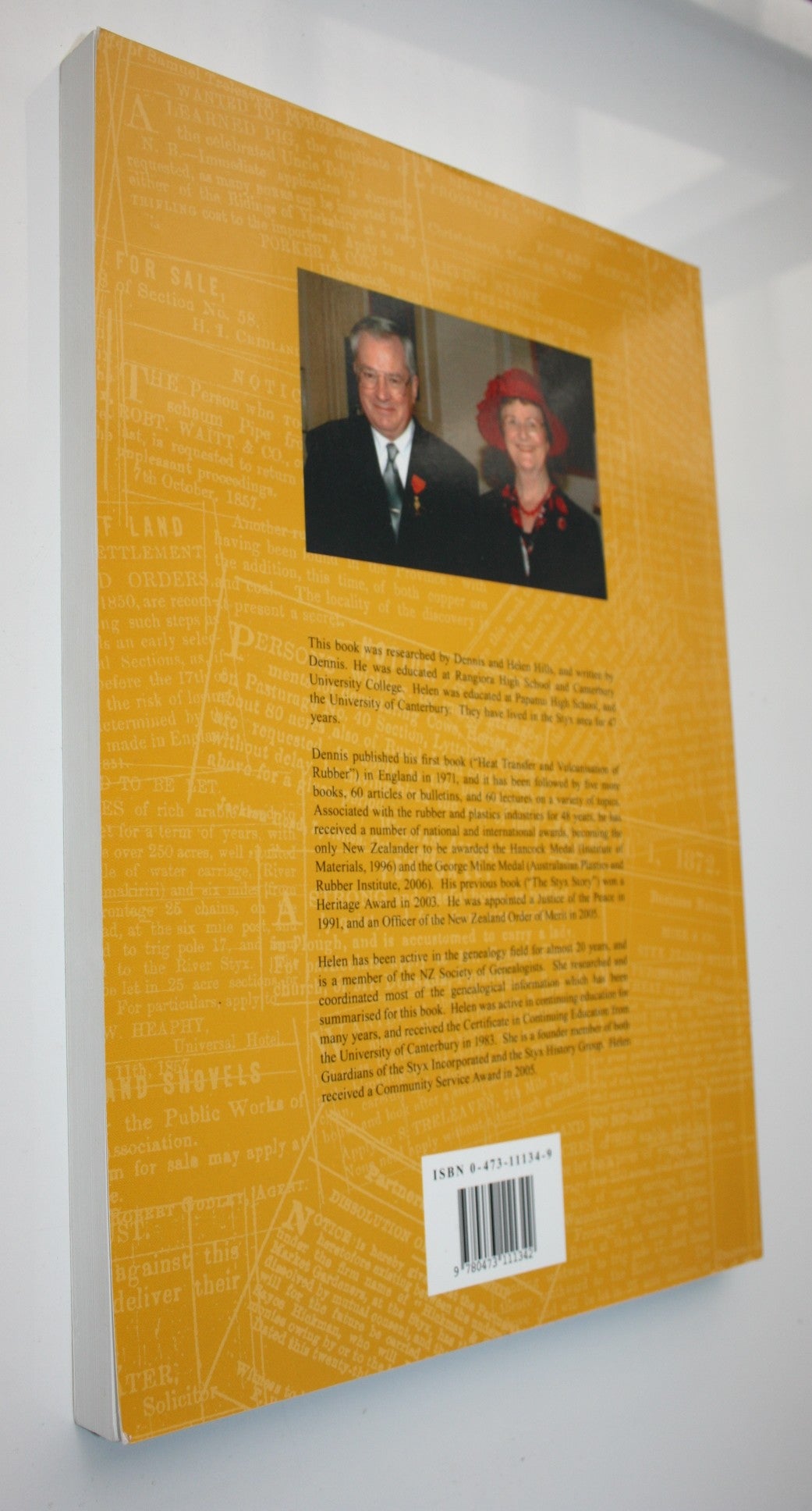 Settling Near The Styx River. SIGNED BY BOTH AUTHORS Dennis and Helen Hills.