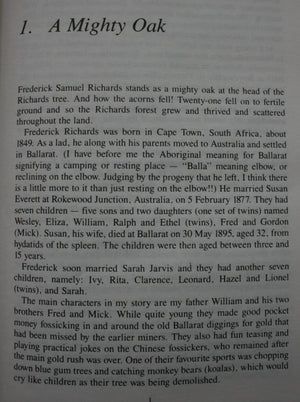 Off the Sheep's Back By Bill Richards. SIGNED BY AUTHOR.