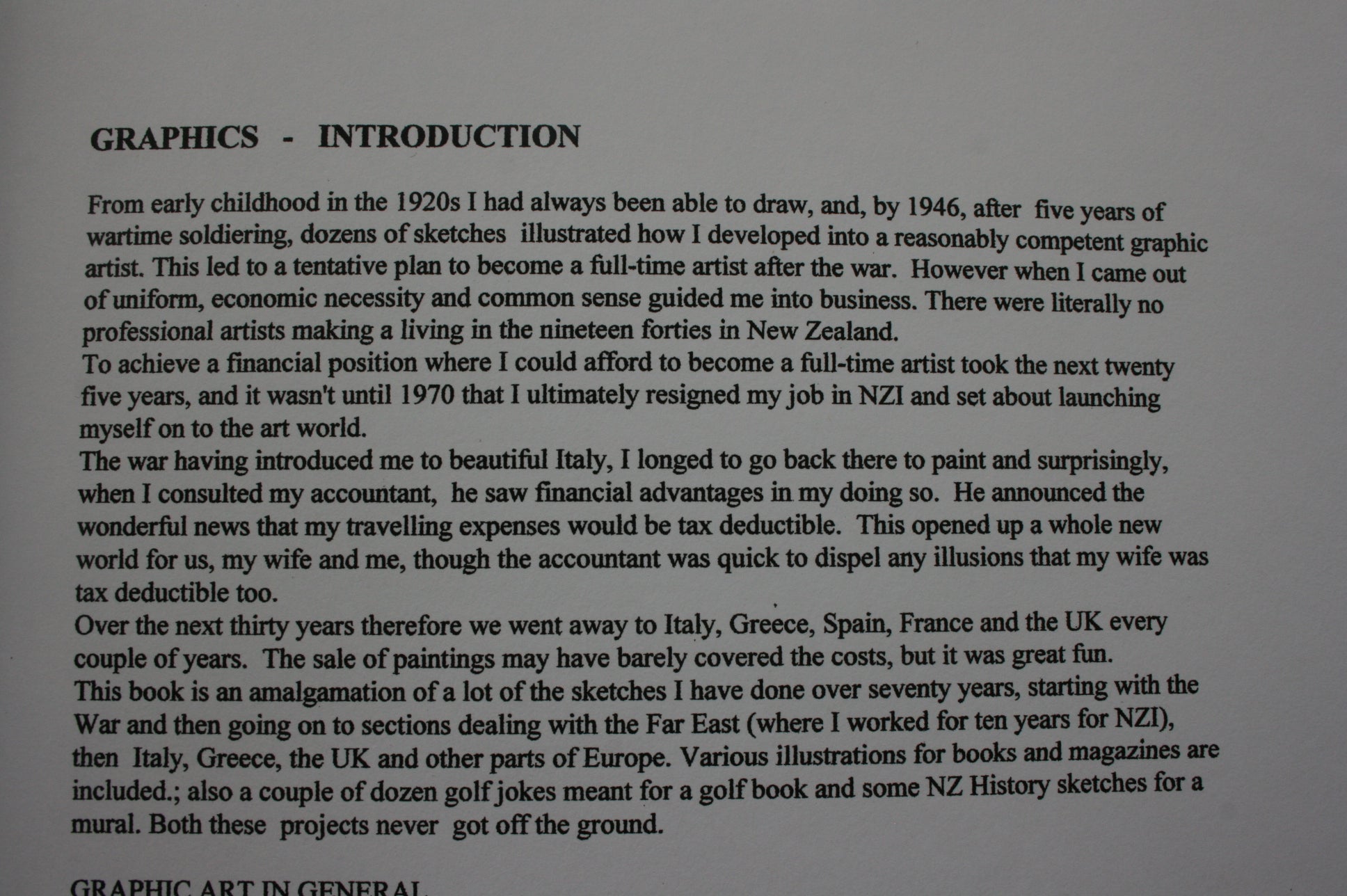 Graphics Seventy Years Of Sketches By Keith Wilson. SIGNED BY AUTHOR/ARTIST.