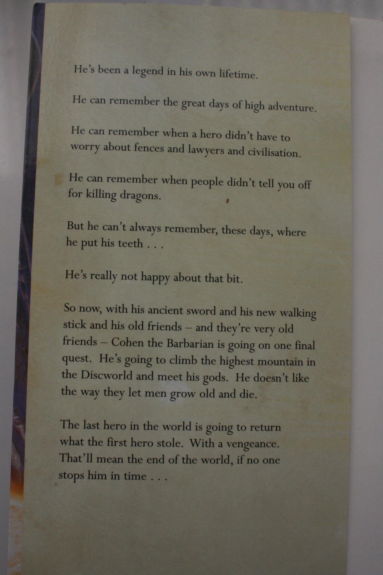 The Last Hero By Terry Pratchett, illustrated by Paul Kidby.