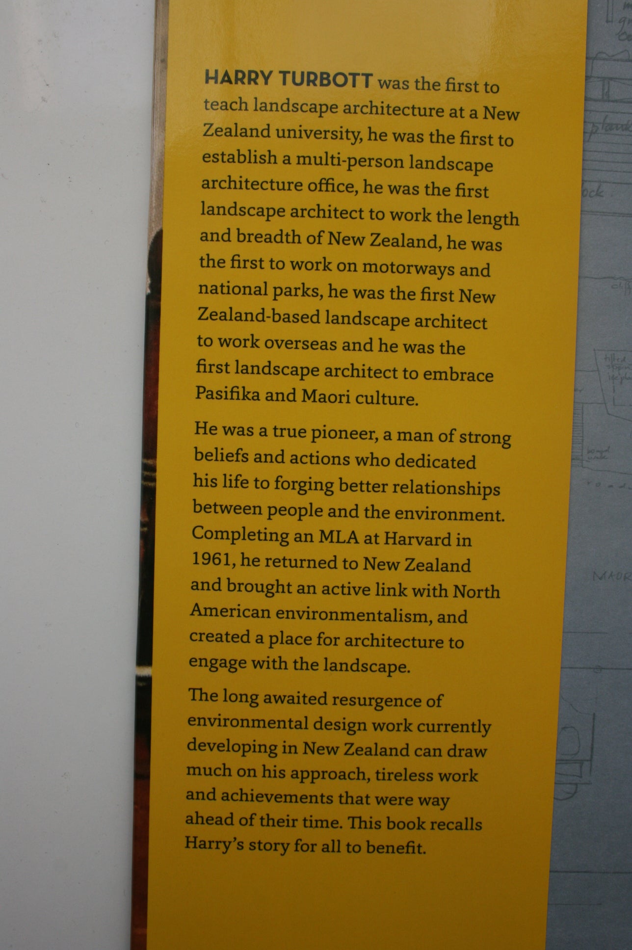 Harry Turbott New Zealand's First Landscape Architect By Garth Falconer. SIGNED