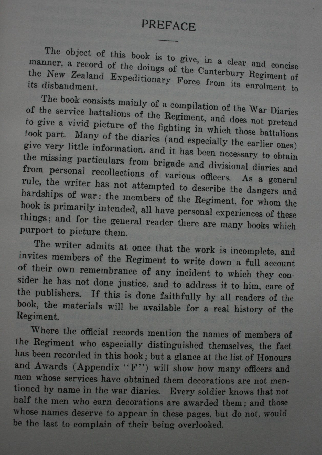 History of the Canterbury Regiment. N.Z.E.F. 1914-1919 by Capt David Ferguson.