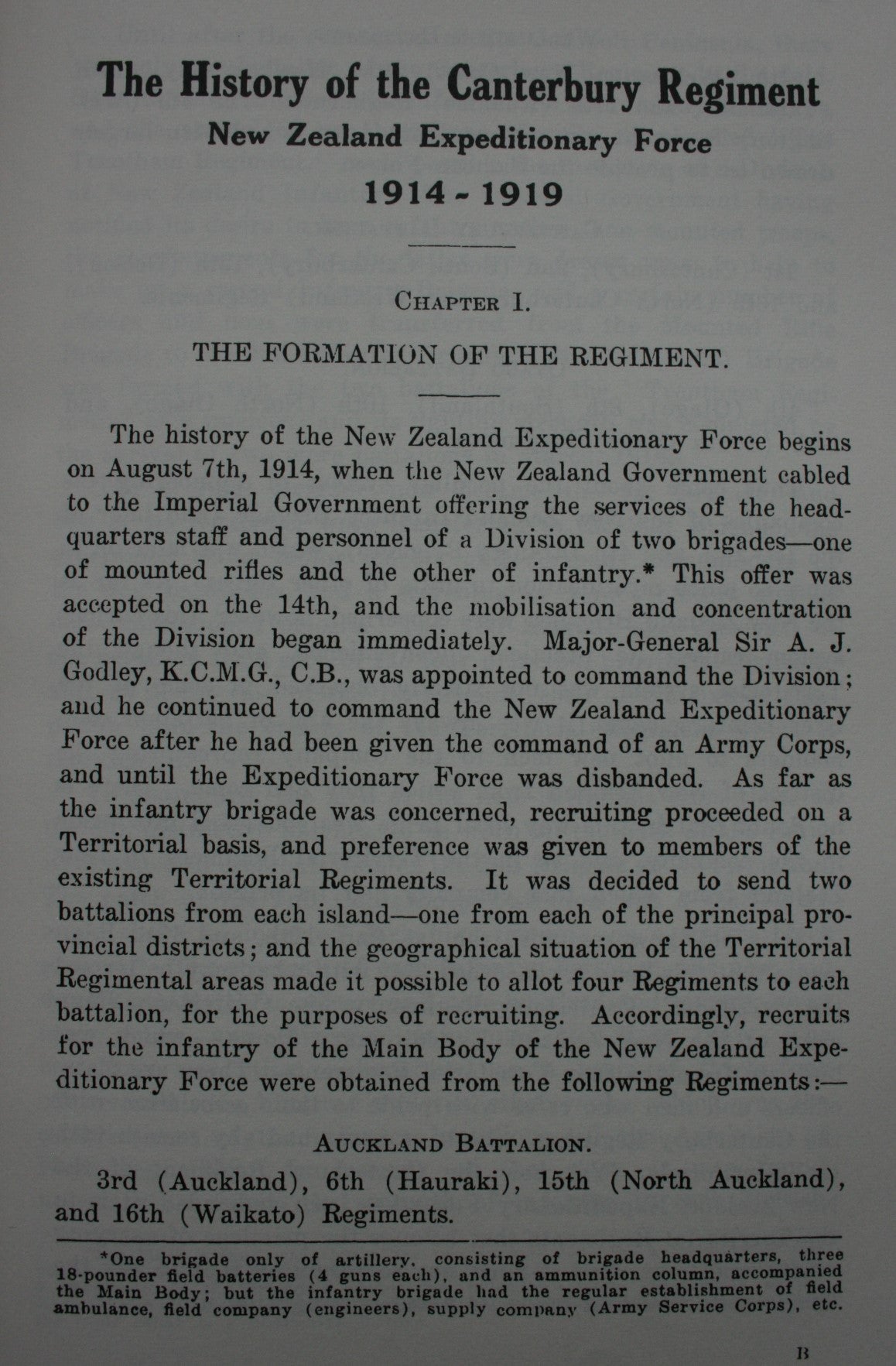 History of the Canterbury Regiment. N.Z.E.F. 1914-1919 by Capt David Ferguson.