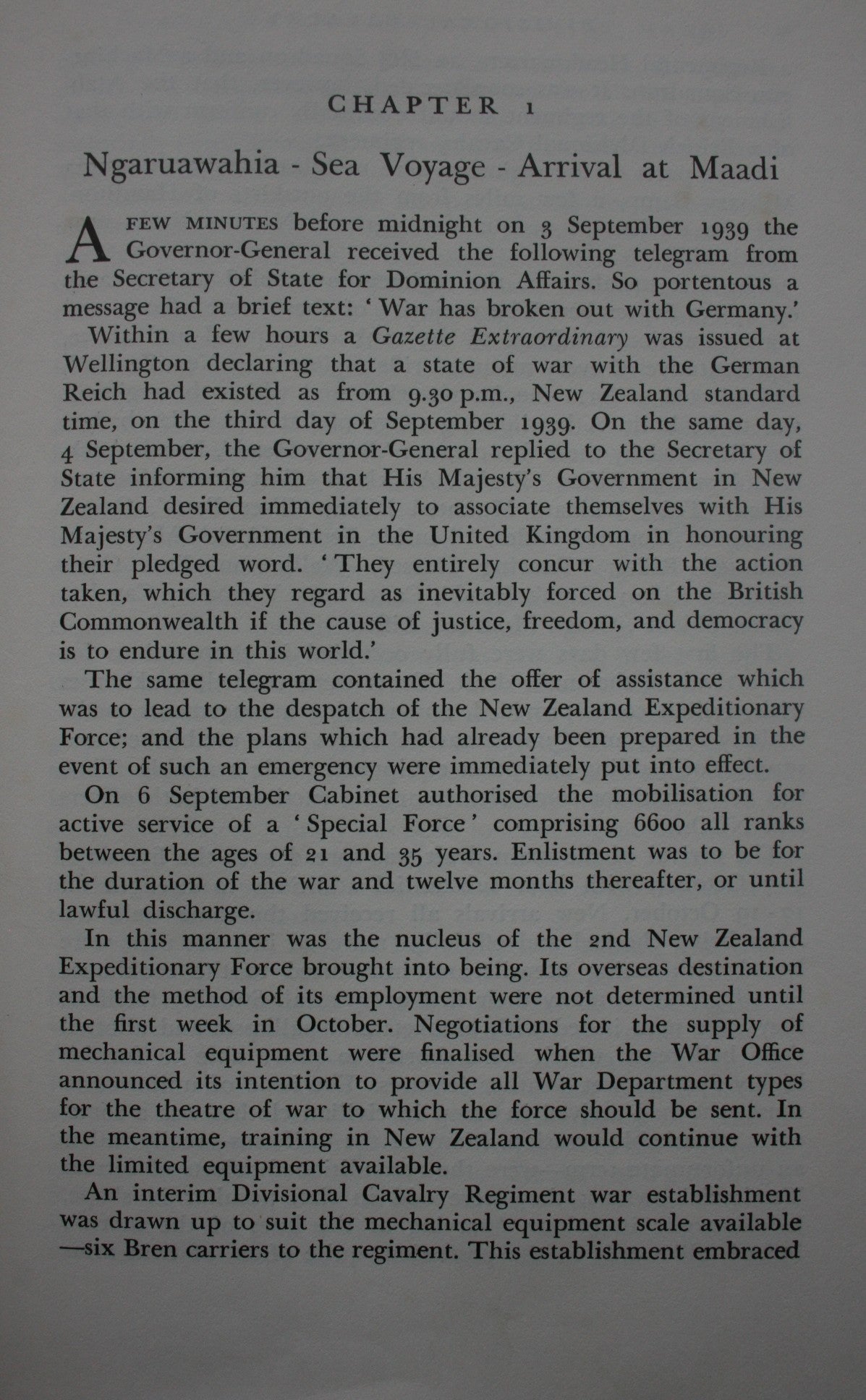 Divisional Cavalry: Official History of New Zealand in the Second World War 1939 - 45 by R J Loughnan.