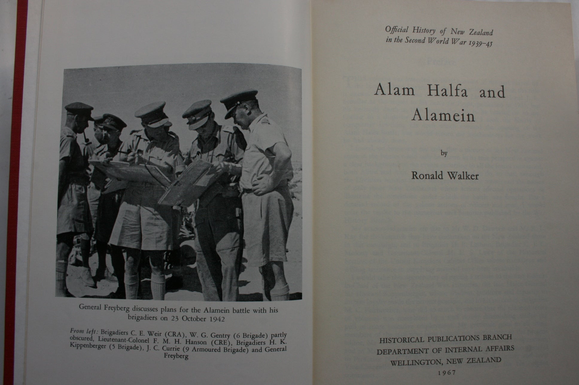 Alam Halfa and Alamein Official History of New Zealand in the Second World War 1939-45