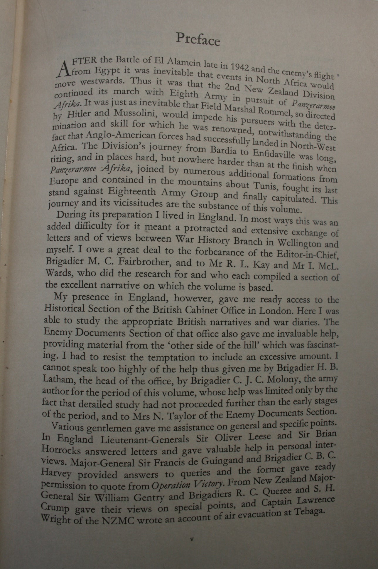 Bardia to Enfidaville. Official History of New Zealand in the Second World War 1939-45: By W.G. STEVENS.