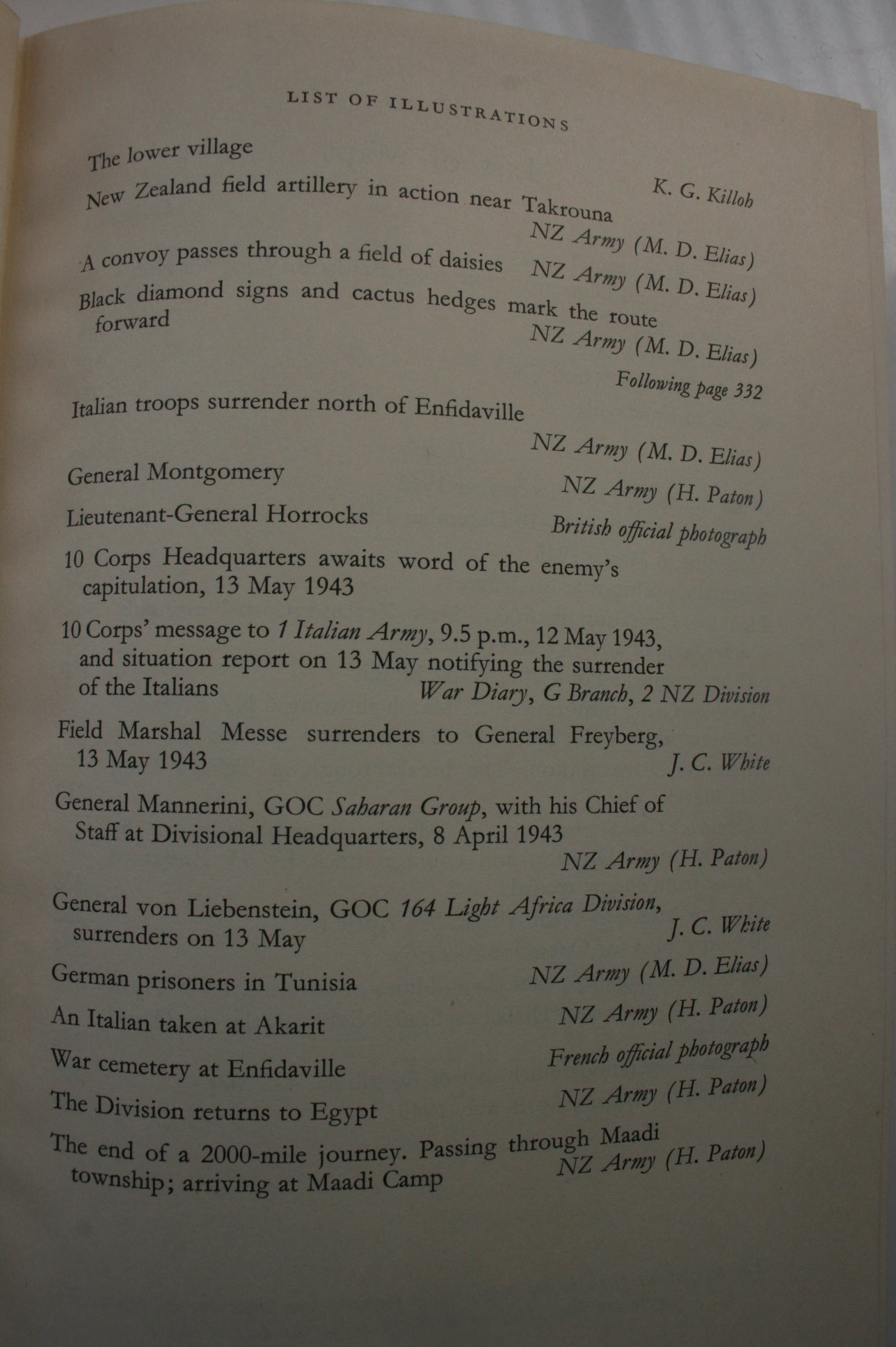 Bardia to Enfidaville. Official History of New Zealand in the Second World War 1939-45: By W.G. STEVENS.