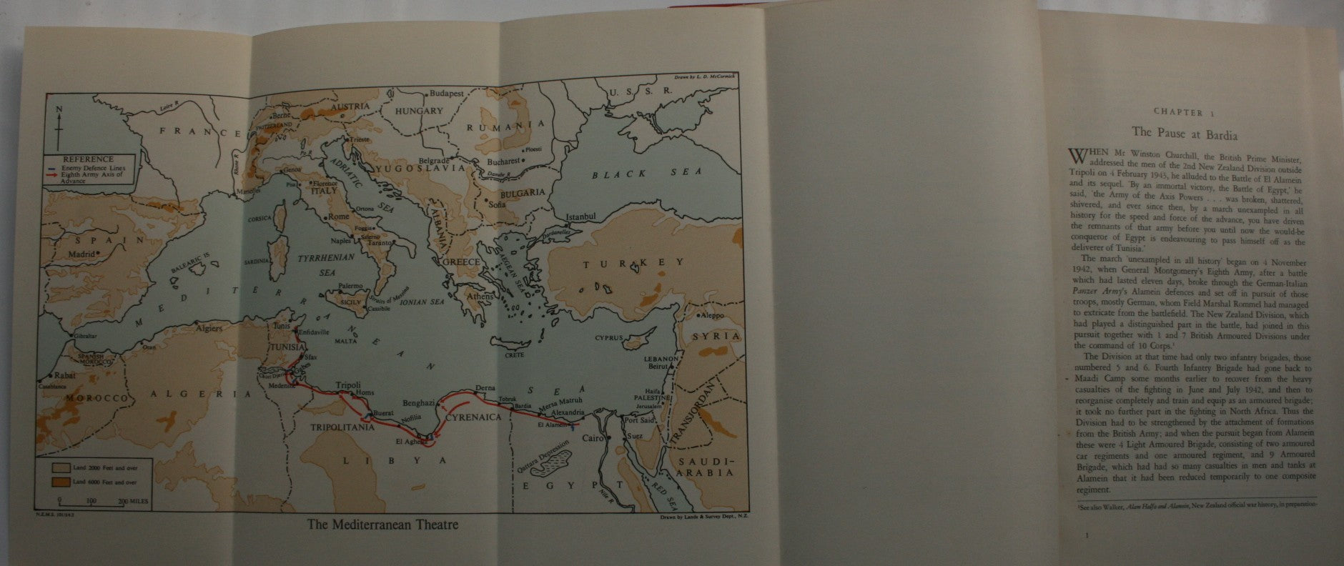 Bardia to Enfidaville. Official History of New Zealand in the Second World War 1939-45: By W.G. STEVENS.