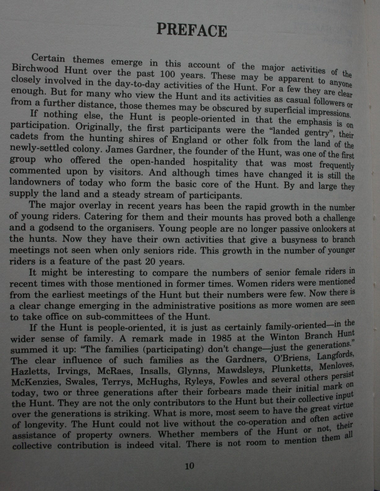 100 Years Birchwood Hunt by V G Boyle.