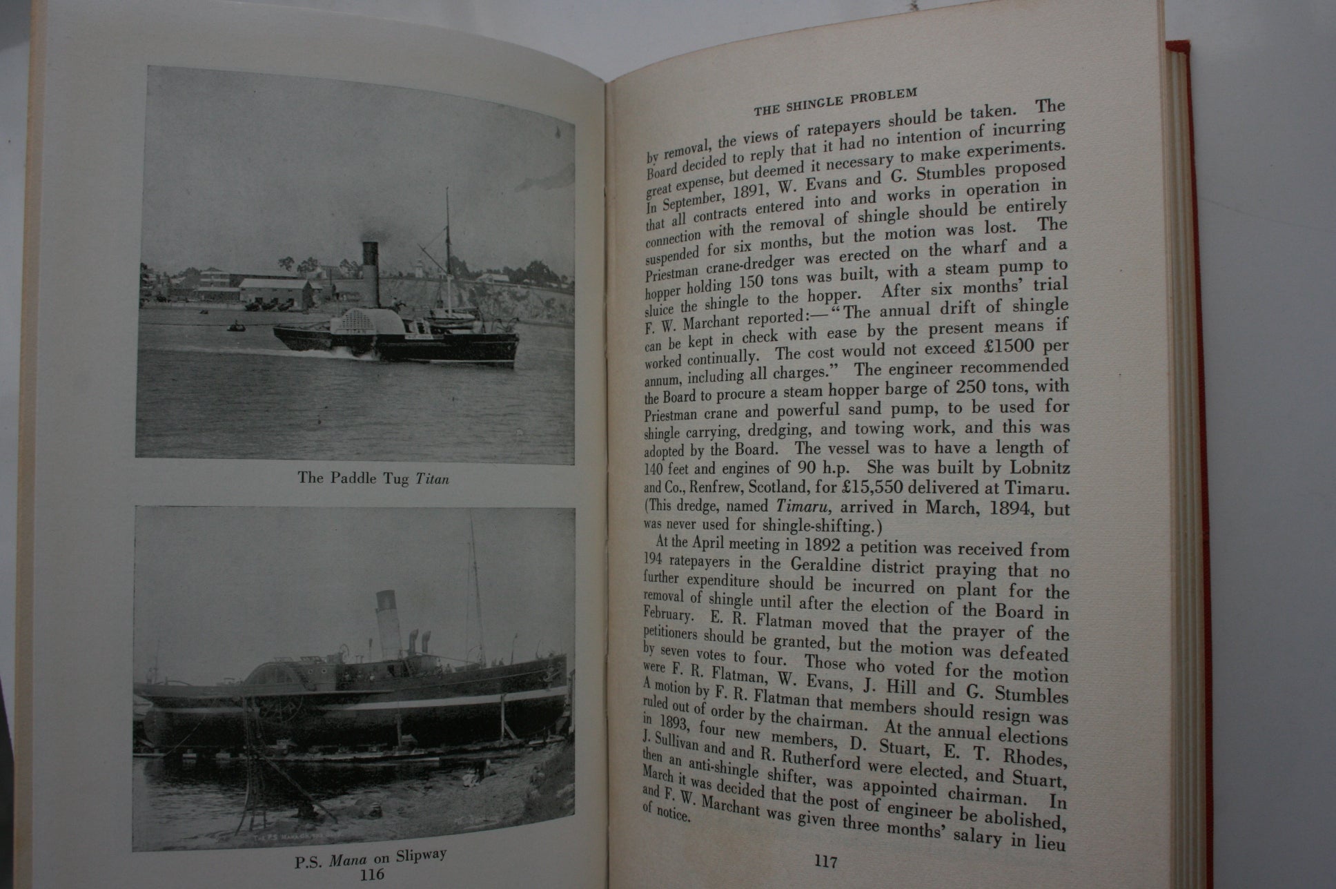 The Port of Timaru 1852-1955. By Charles E Hassall. 1955. First Edition.