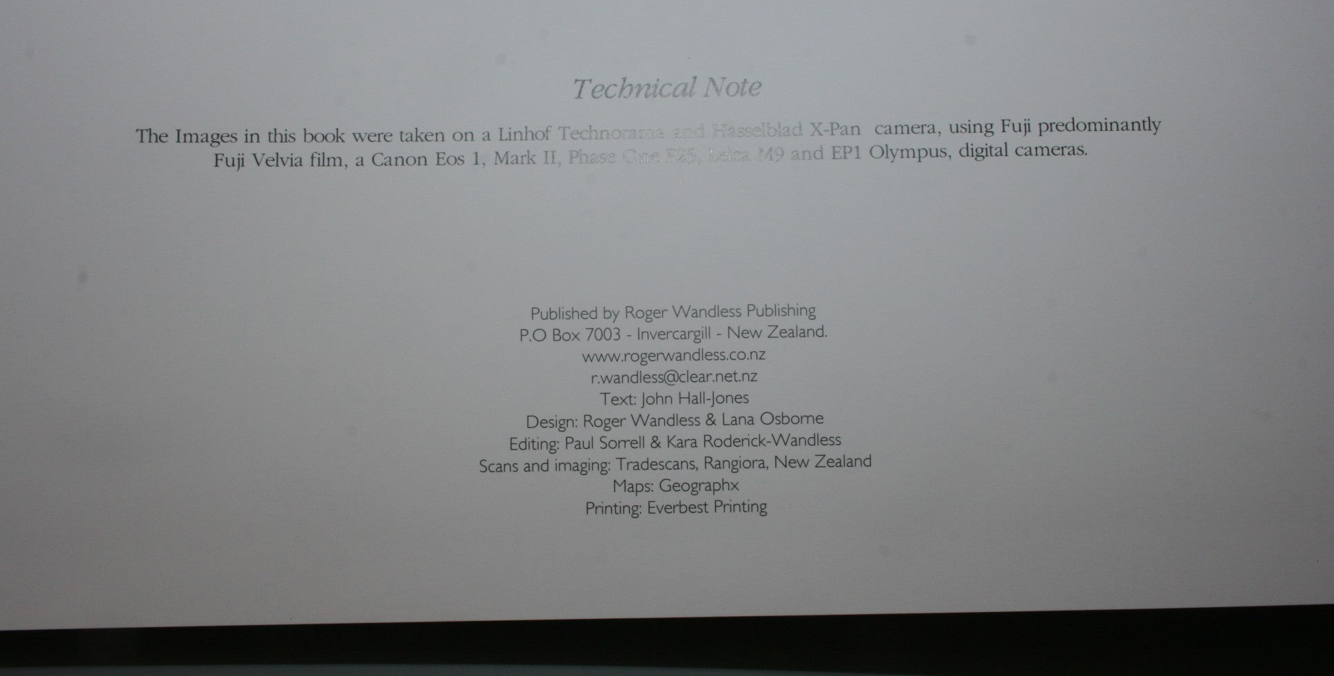 Fiordland: Landscape and Life: Exploring New Zealand's Last Great Wilderness by Roger Wandless; John Hall-Jones.