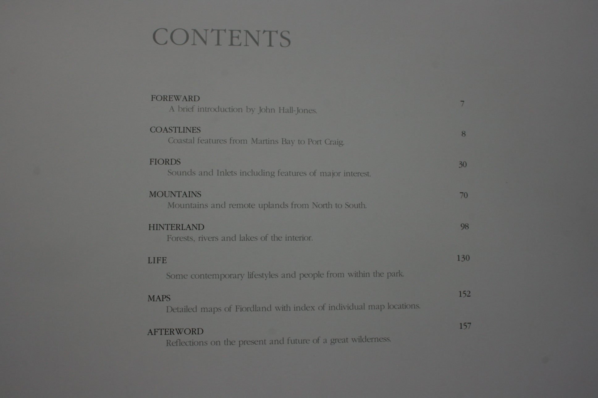 Fiordland: Landscape and Life: Exploring New Zealand's Last Great Wilderness by Roger Wandless; John Hall-Jones.