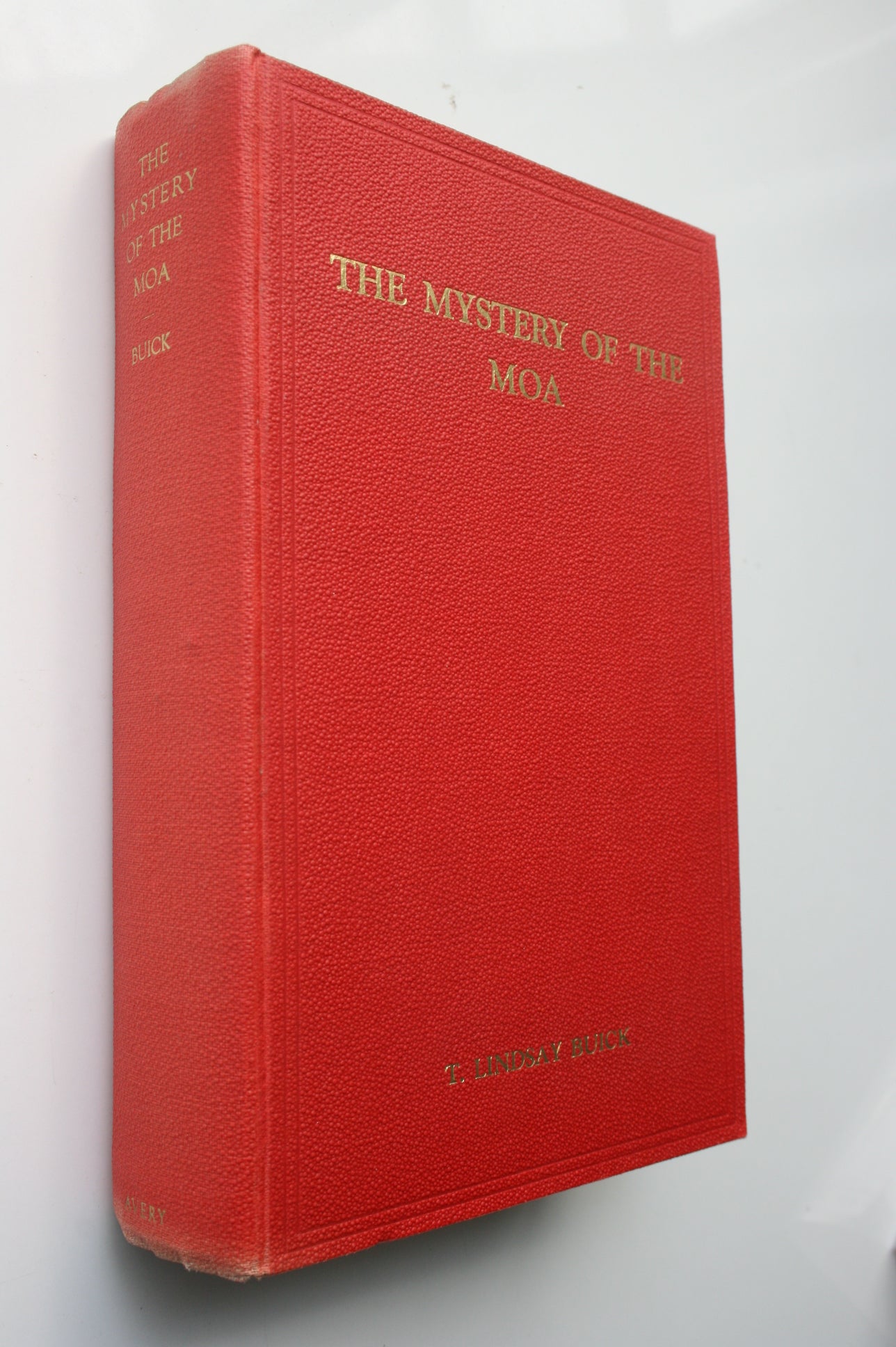 The Mystery of the Moa: New Zealand's Avian Giant by T. Lindsay Buick. 1931. FIRST EDITION. VERY SCARCE.