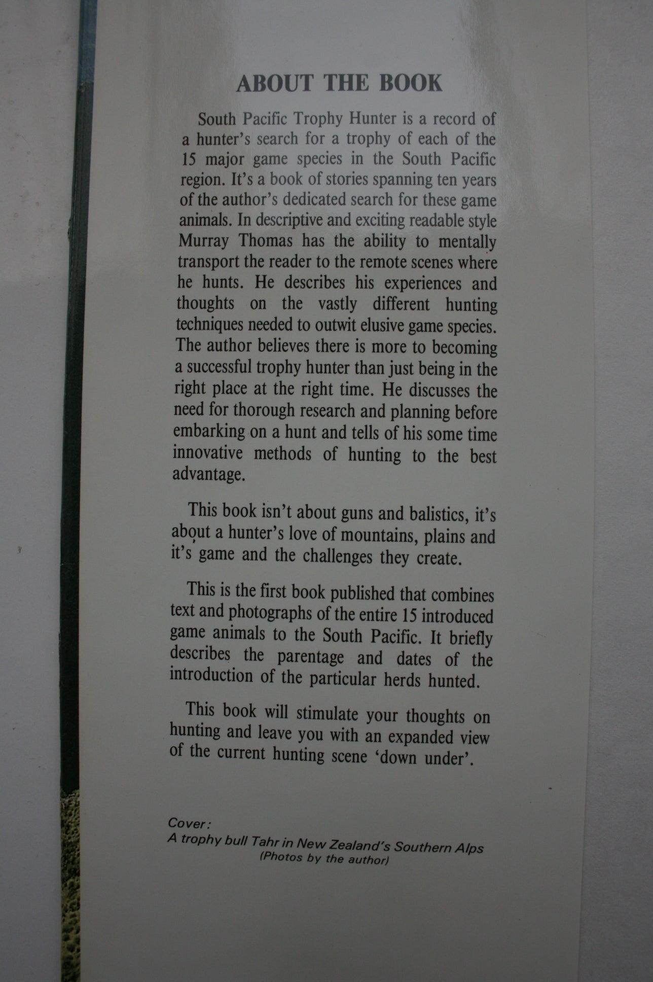 South Pacific Trophy Hunter. FIRST EDITION by Murray Thomas