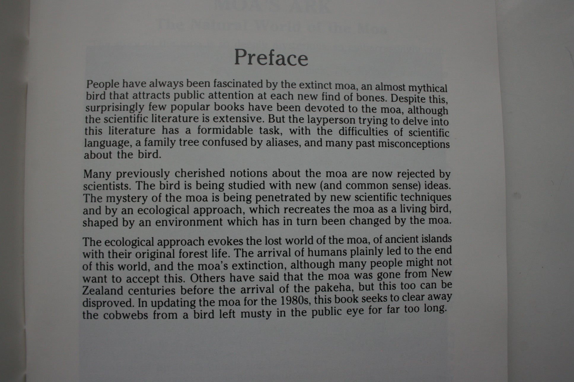 Te Moa: The Life and Death of New Zealand's Unique Bird by Barney Brewster.