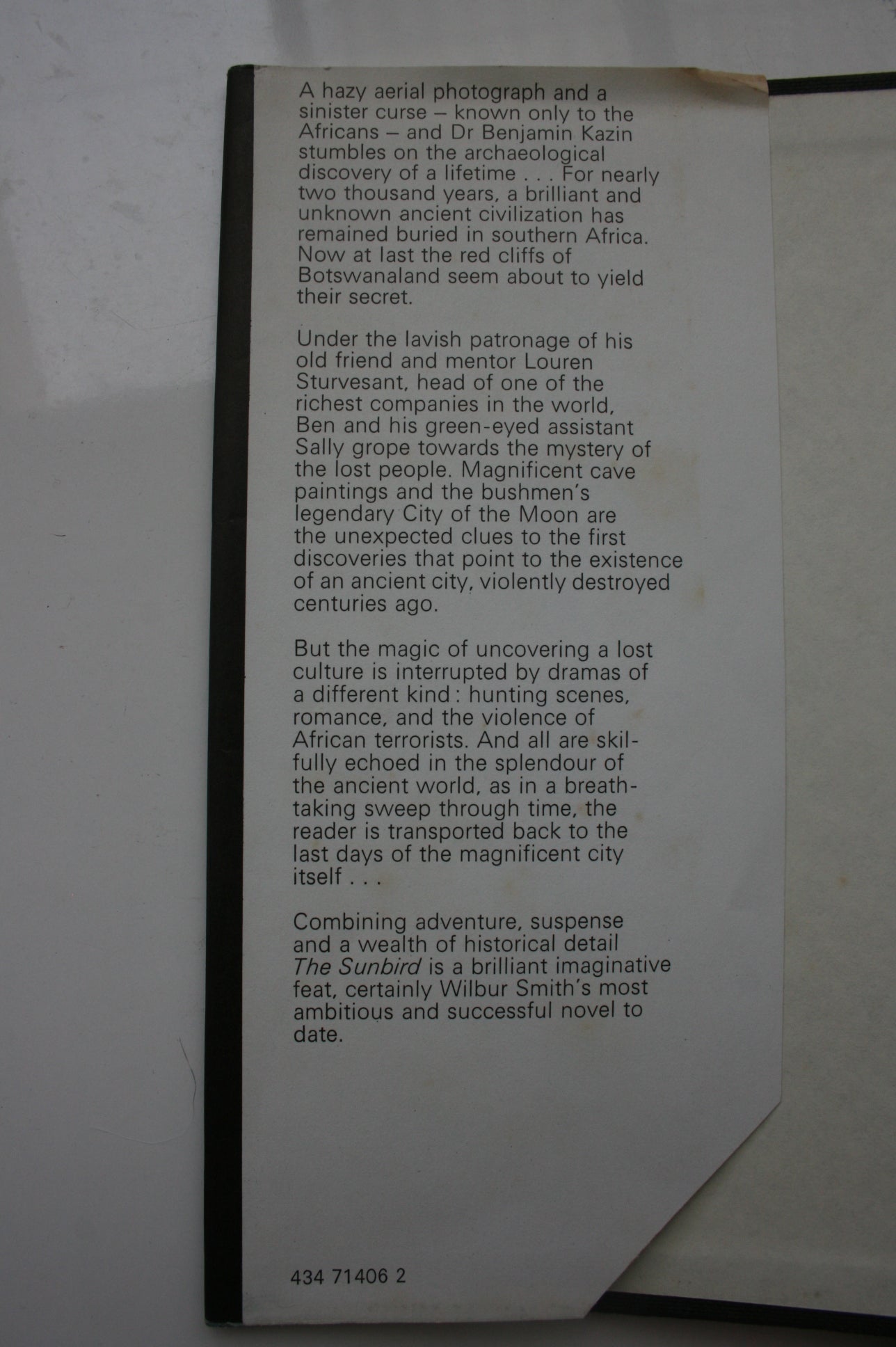 The Sunbird. First Edition 1972. By Wilbur Smith