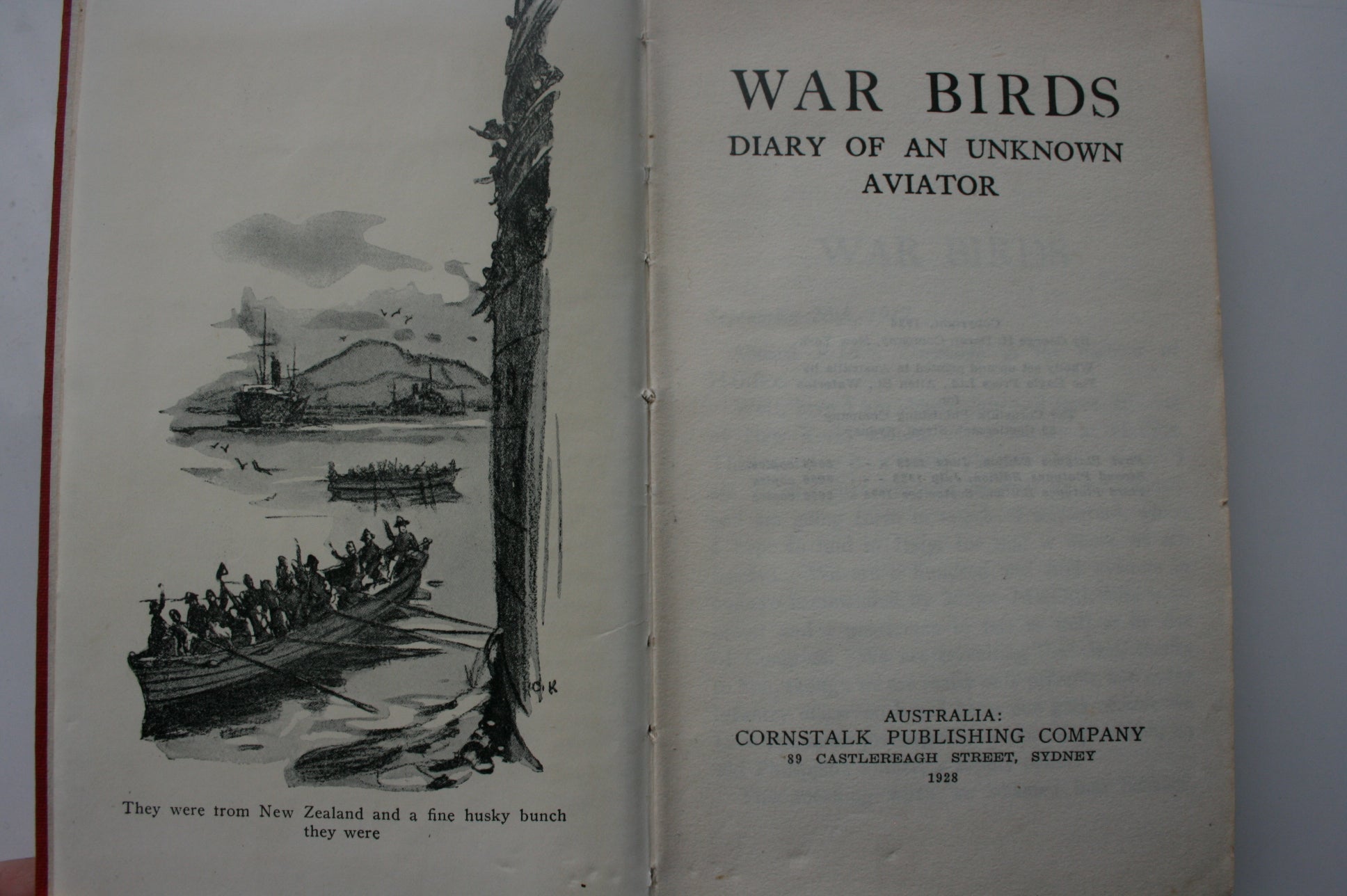 War Birds Diary of an Unknown Aviator. 1928