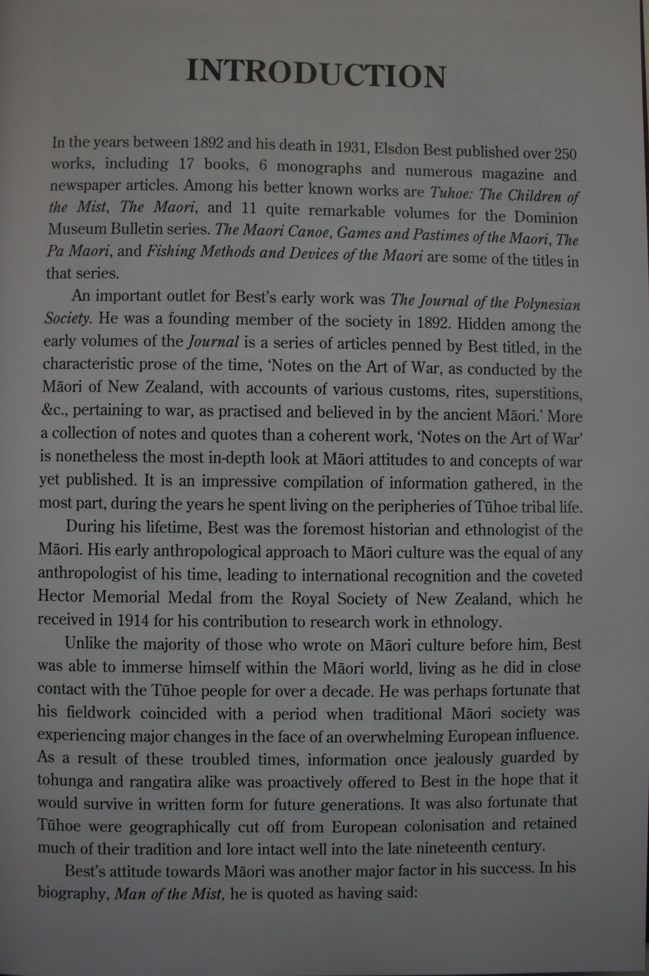 Notes on the Art of War: As conducted by the Maori of New Zealand, with accounts of various customs, rites, superstitions, &c., pertaining to war, as practised and believed in by the ancient Maori