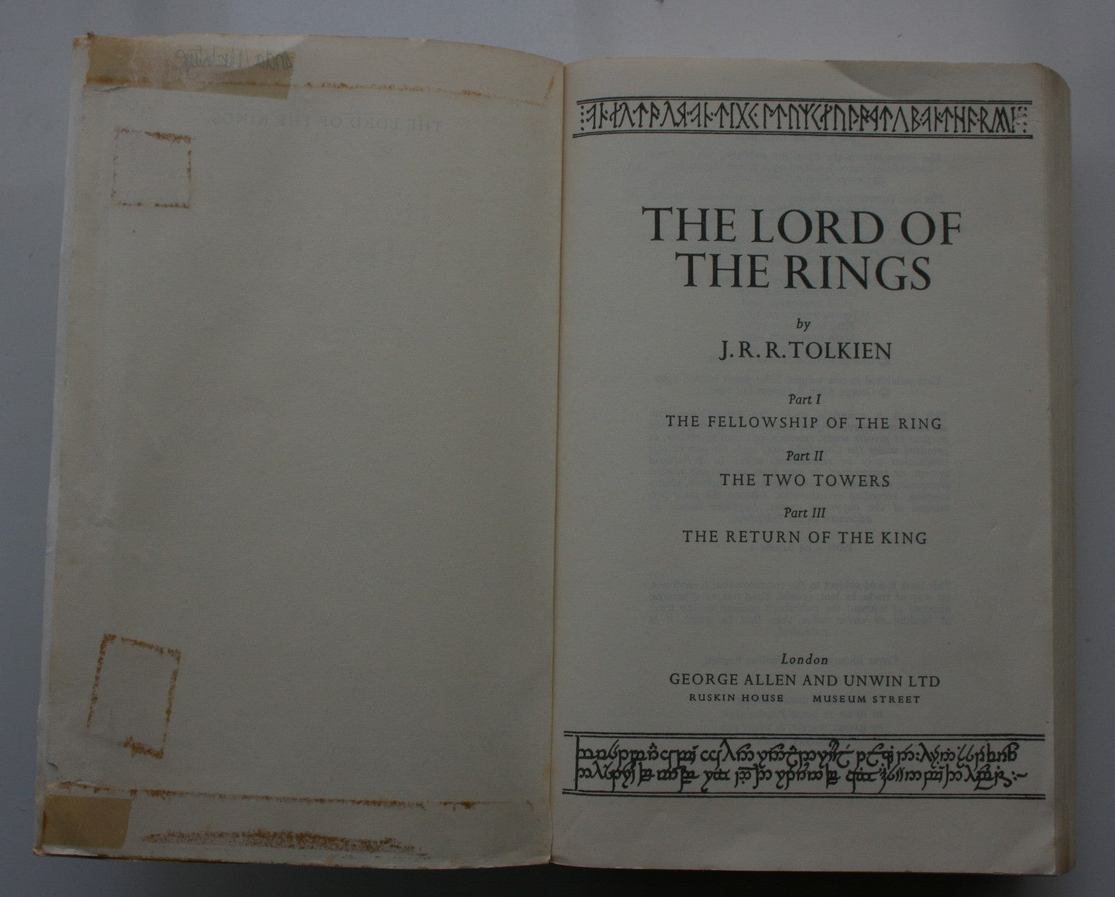 The Lord of the Rings. 1972. By J. R. R. Tolkien