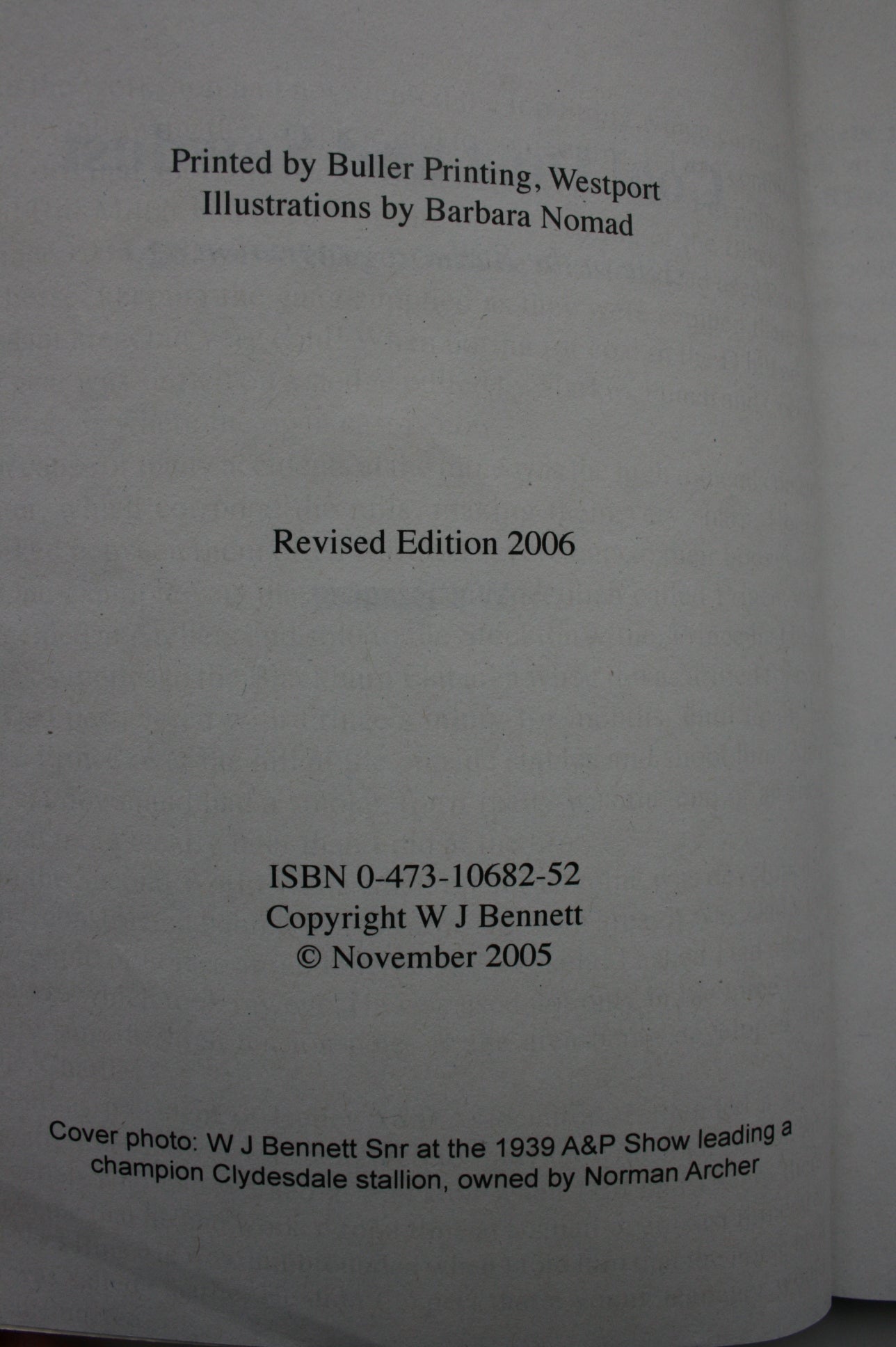 Coal Dust and Sawdust: Life in the Buller a Generation Ago. SIGNED BY AUTHOR W. J. Bennett.