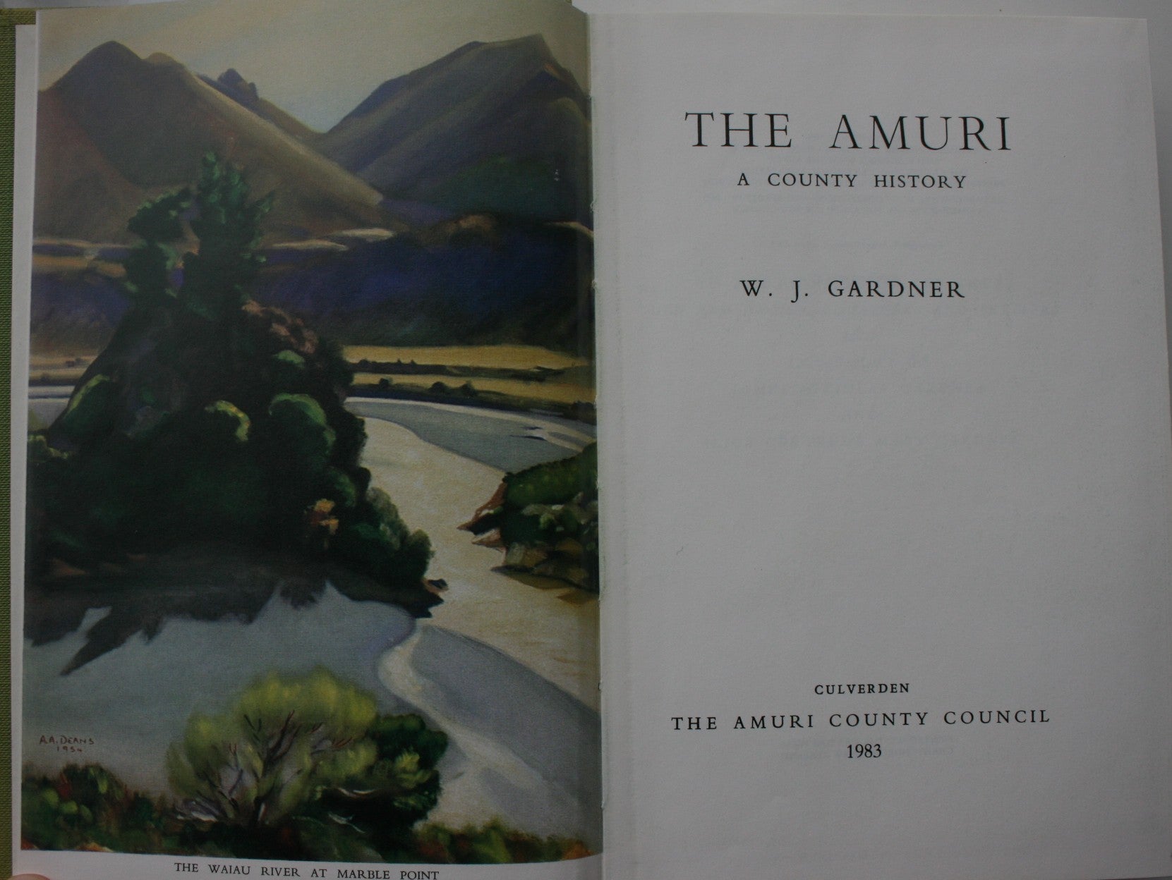The Amuri A County History by W.J. Gardner.