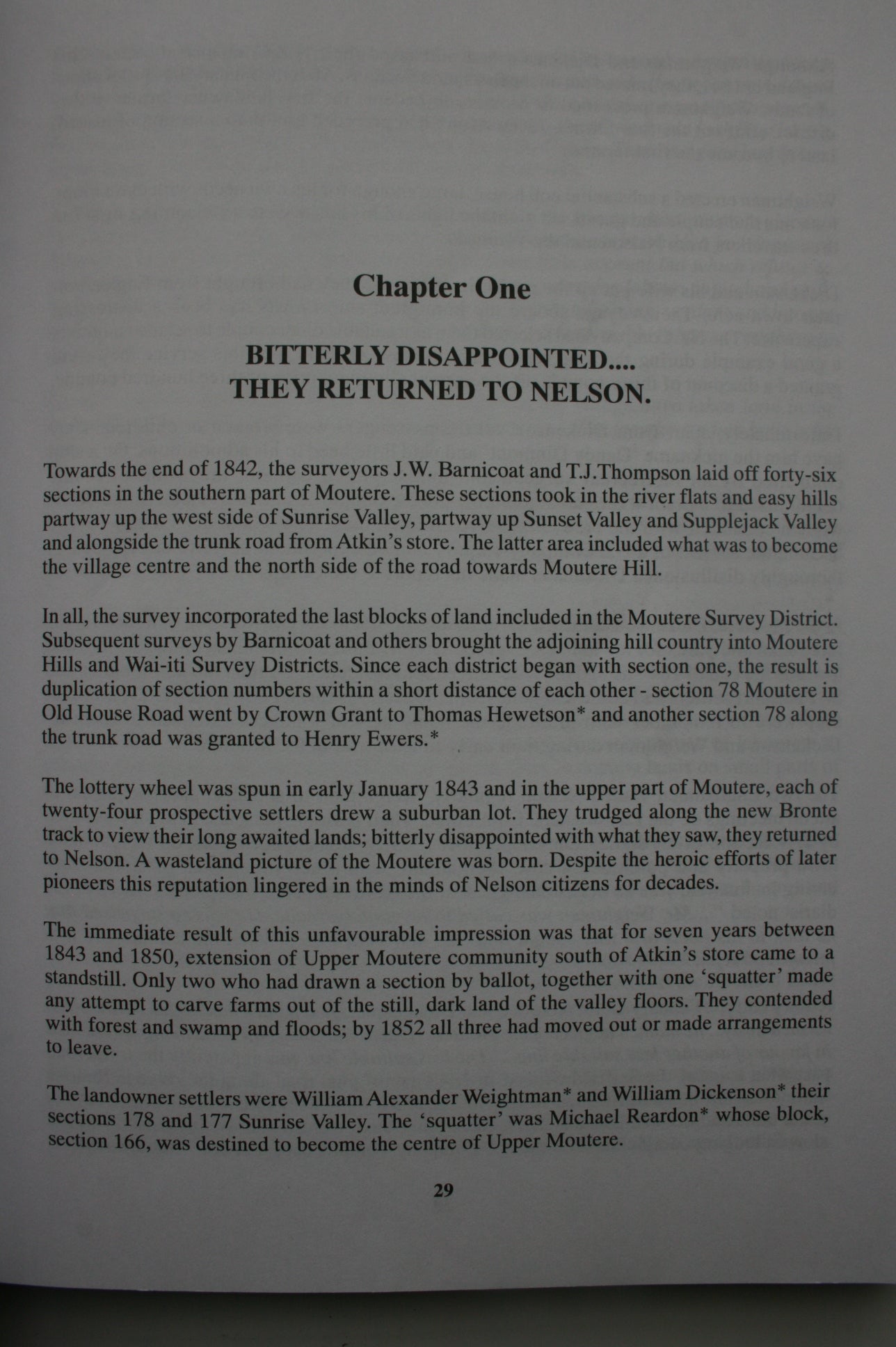 The Extended Community. Part II of the History of Upper Moutere. SIGNED BY AUTHOR George McMurtry. RARE.