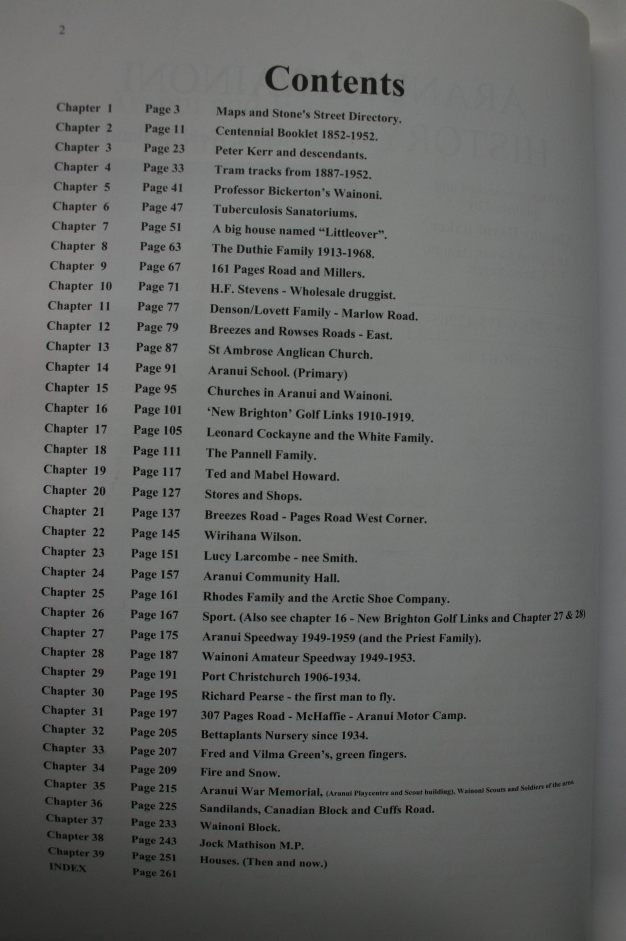 Aranui & Wainoni History - (book and dvd) by Tim Baker. VERY RARE