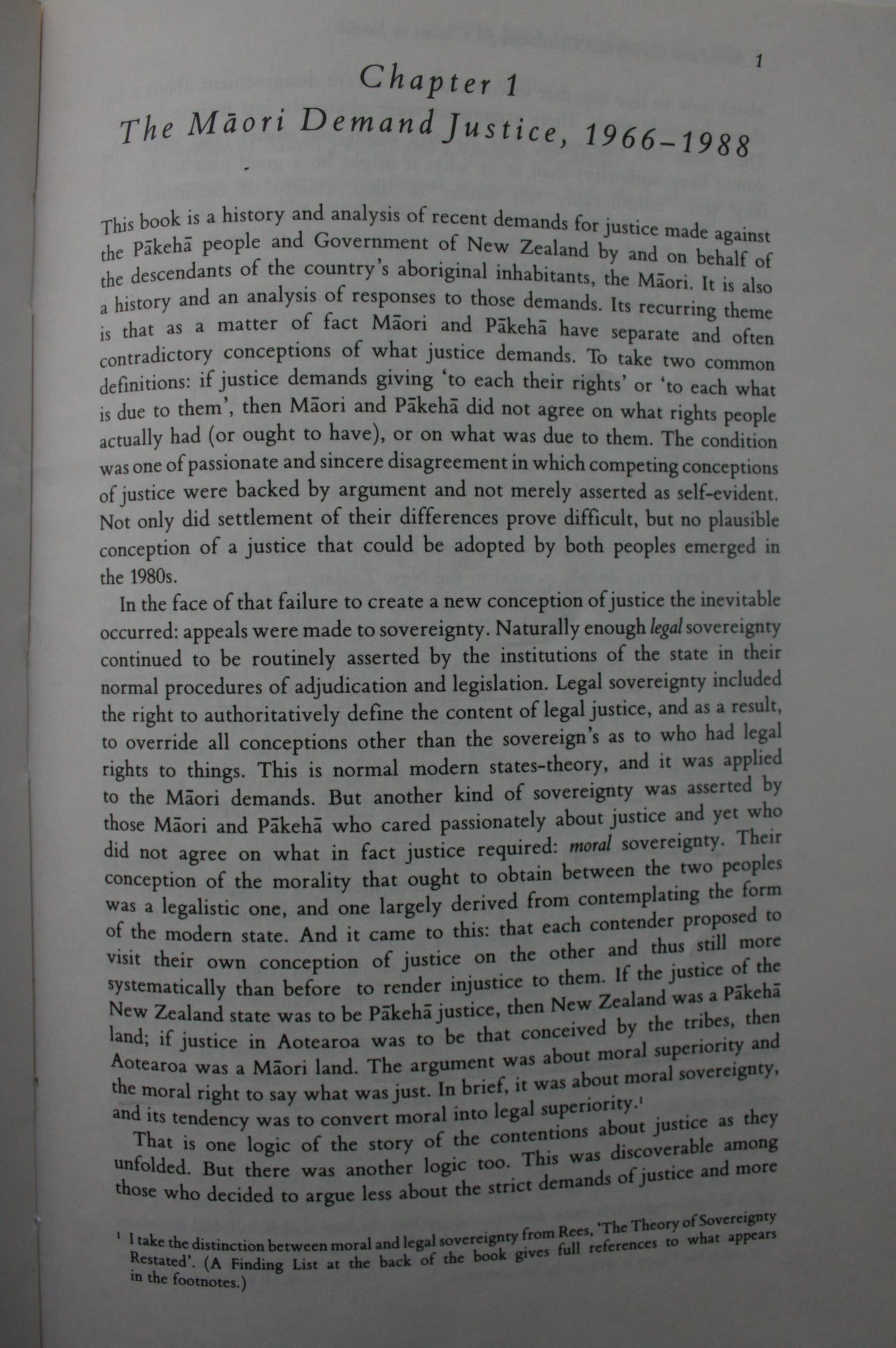 Justice and the Maori: Maori Claims in New Zealand Political Argument in the 1980's by Andrew Sharp.