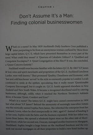 Women Mean Business Colonial Businesswomen in New Zealand by Catherine Bishop. SIGNED BY AUTHOR.
