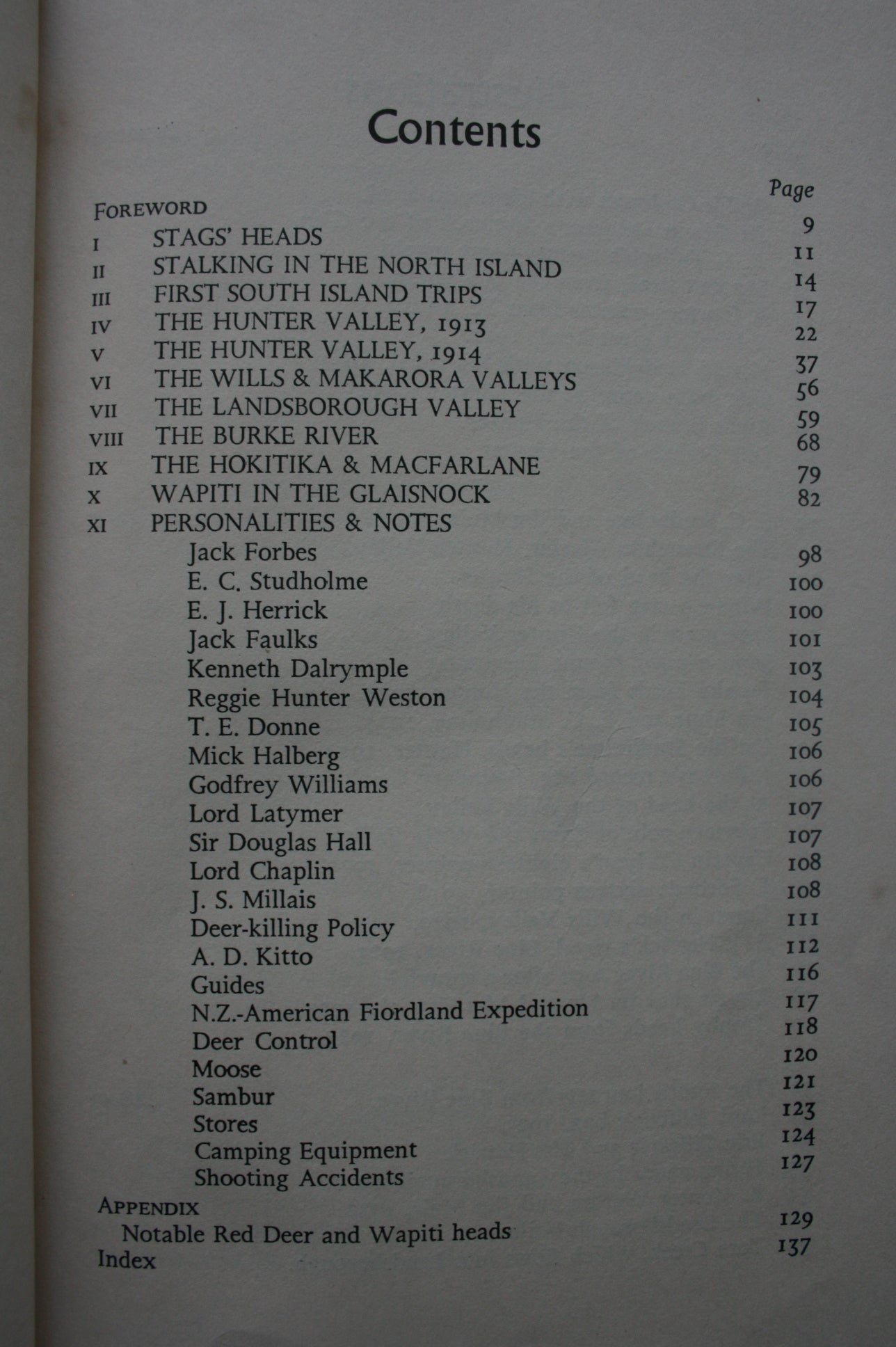 My Stalking Memories by Major R.A. Wilson. 1961, FIRST EDITION, FIRST PRINTING.